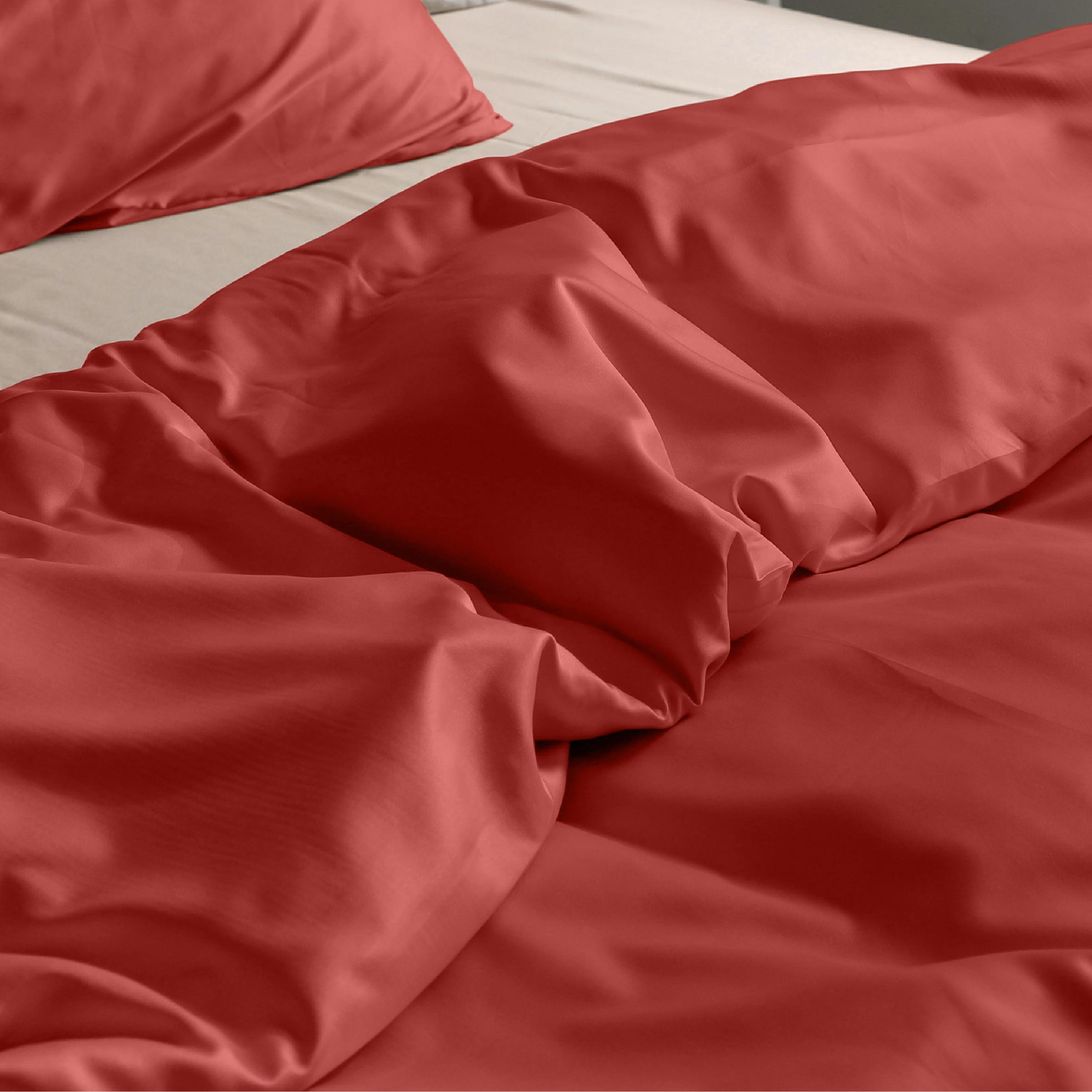 Dommelin Dekbedovertrek Satijn 300TC Terracotta