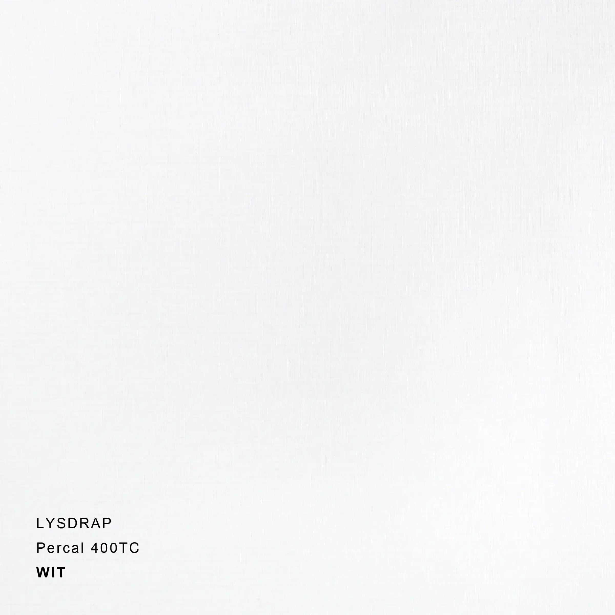 Lysdrap Kussensloop Virgo Percal 400TC Wit