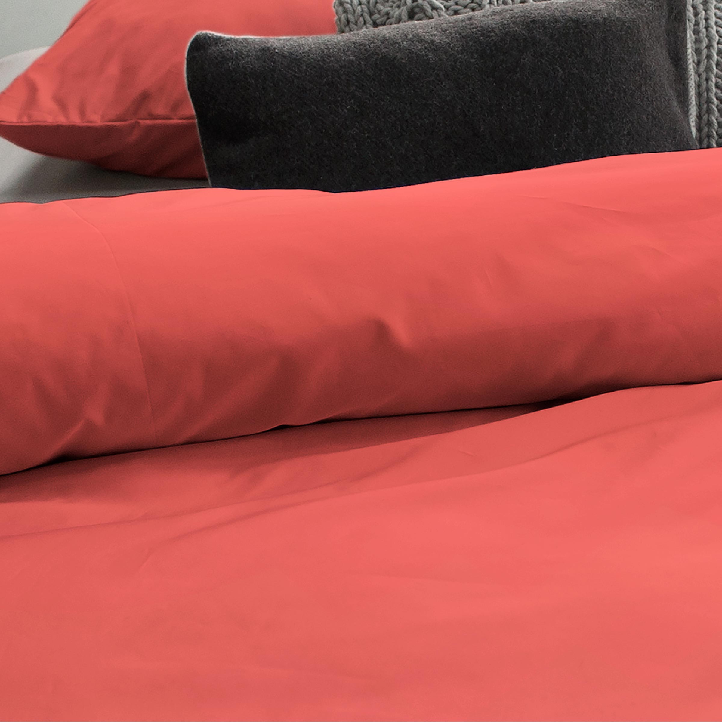 Dommelin Dekbedovertrek Set Satijn 600TC Koraal