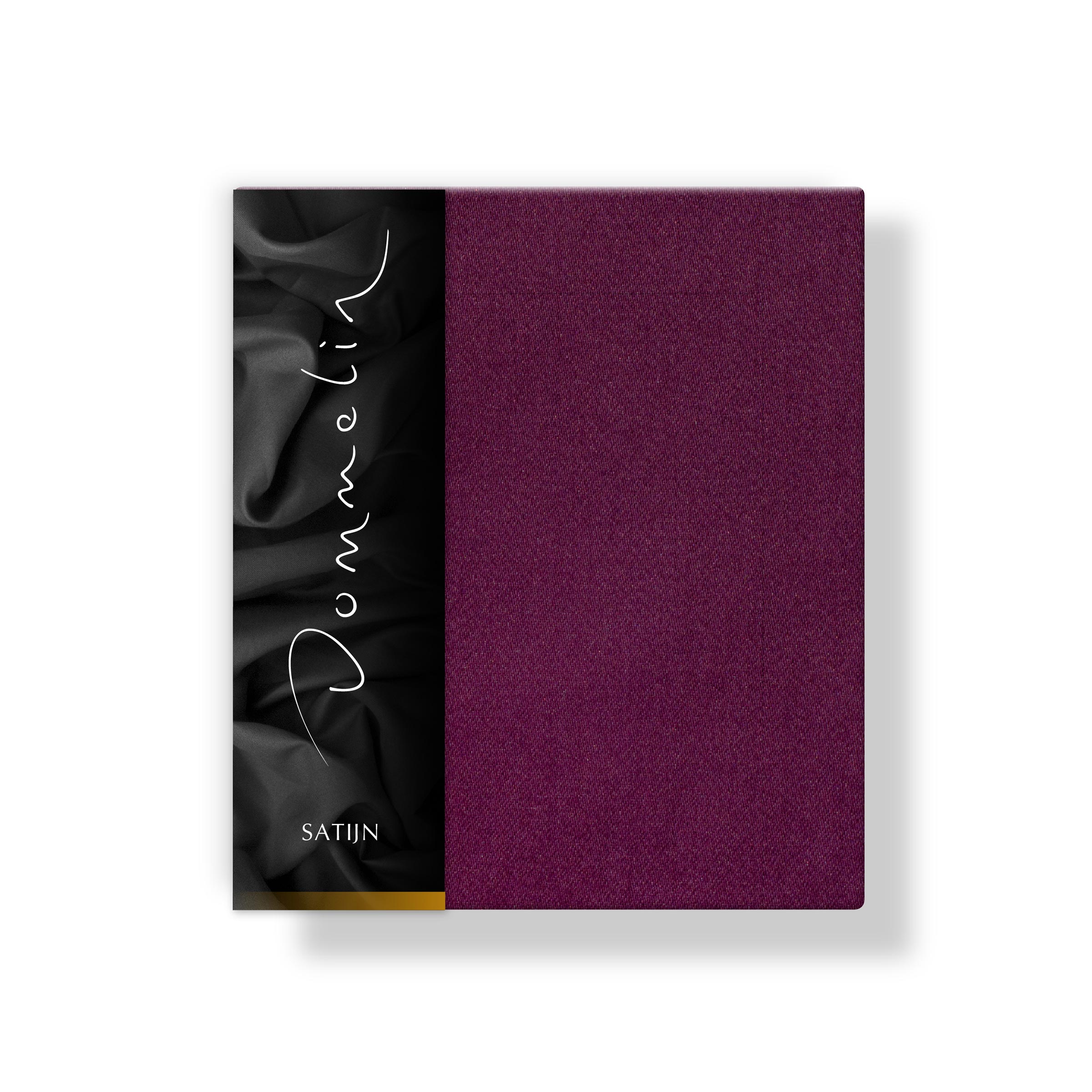 Dommelin Kussensloop Volant Satijn 300TC Aubergine 60 x 70 cm