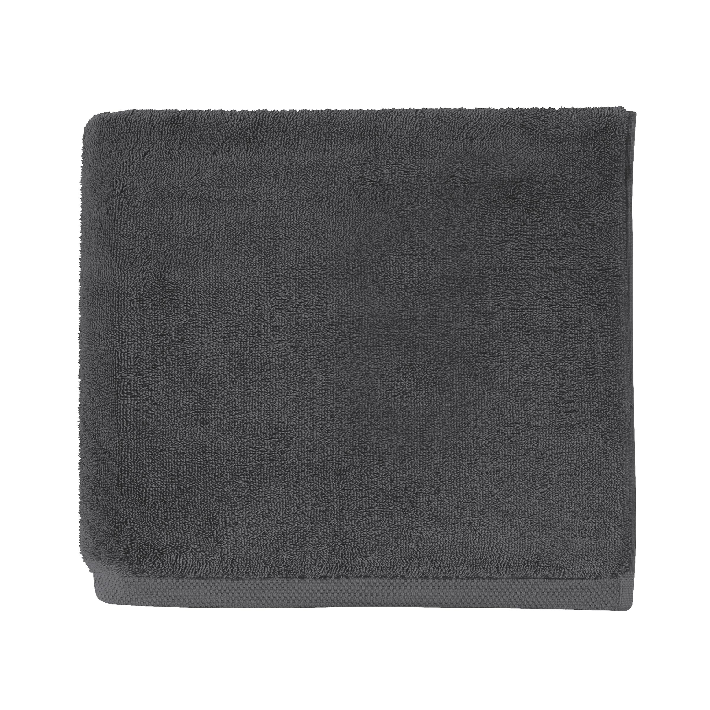 Alexandre Turpault Douchelaken Essentiel Organic Katoen 650 gr/m2 Graphite 70 x 140 cm