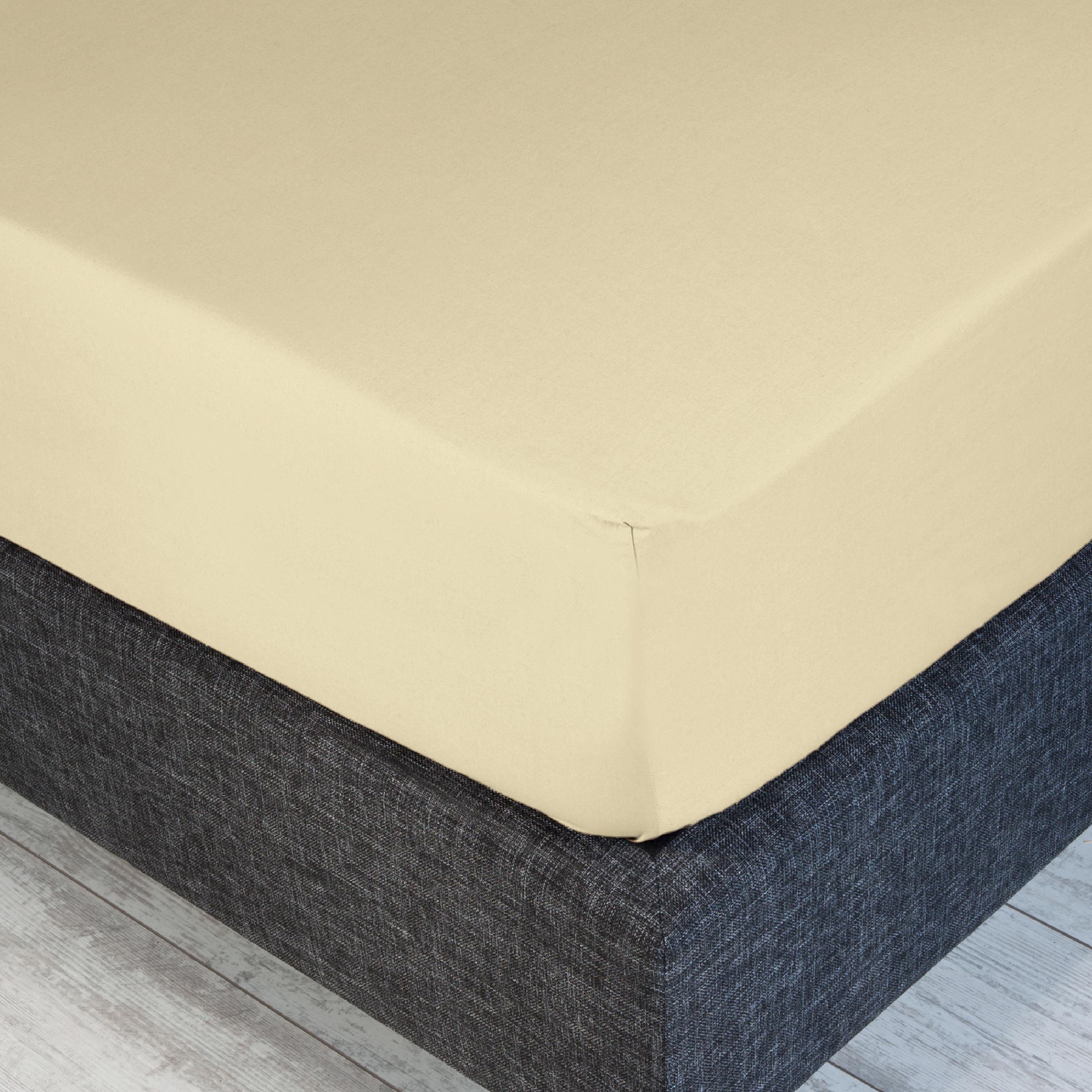 Dommelin Split Hoeslaken Percal 200TC Lichtgeel