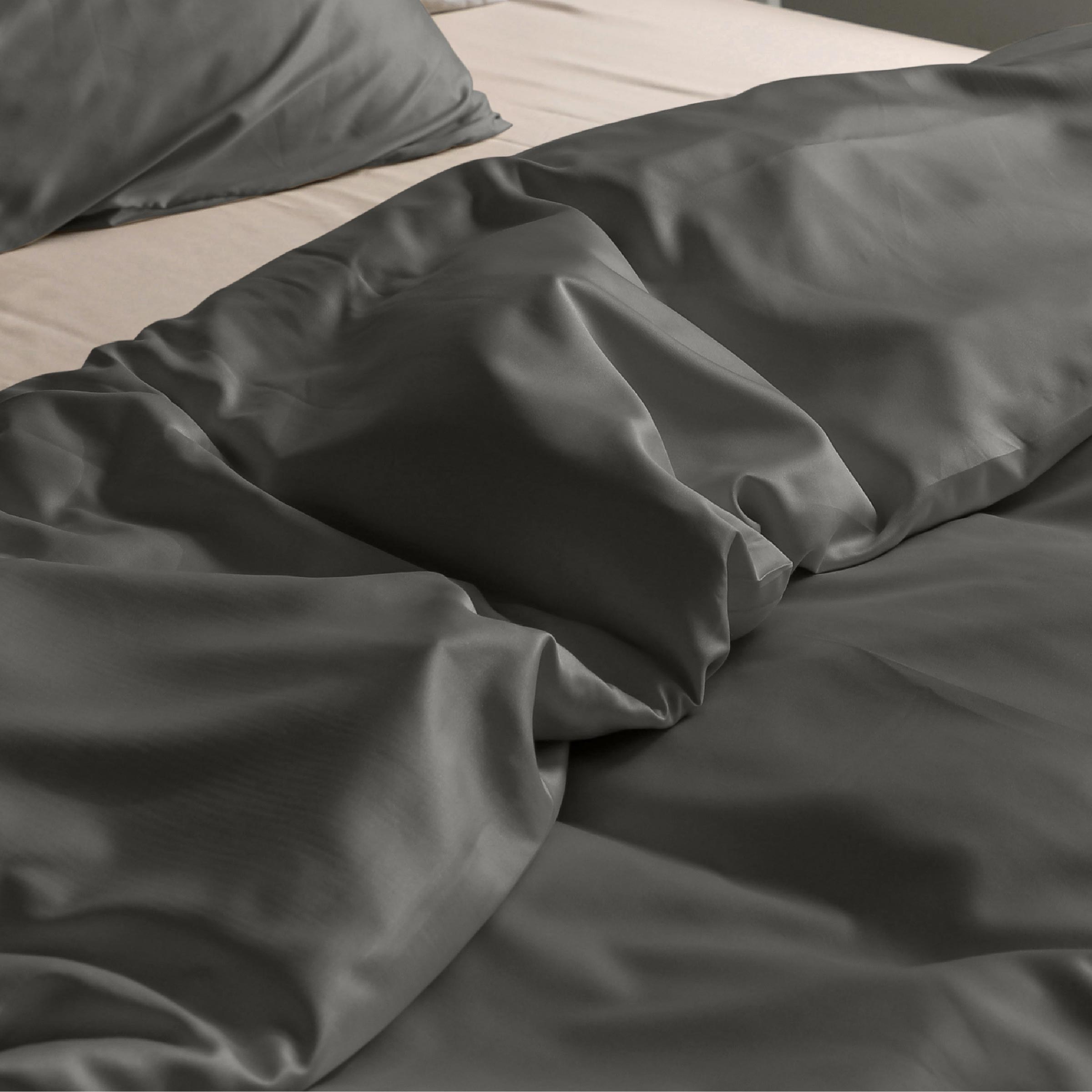 Dommelin Dekbedovertrek Set Satijn 300TC Leisteengrijs 