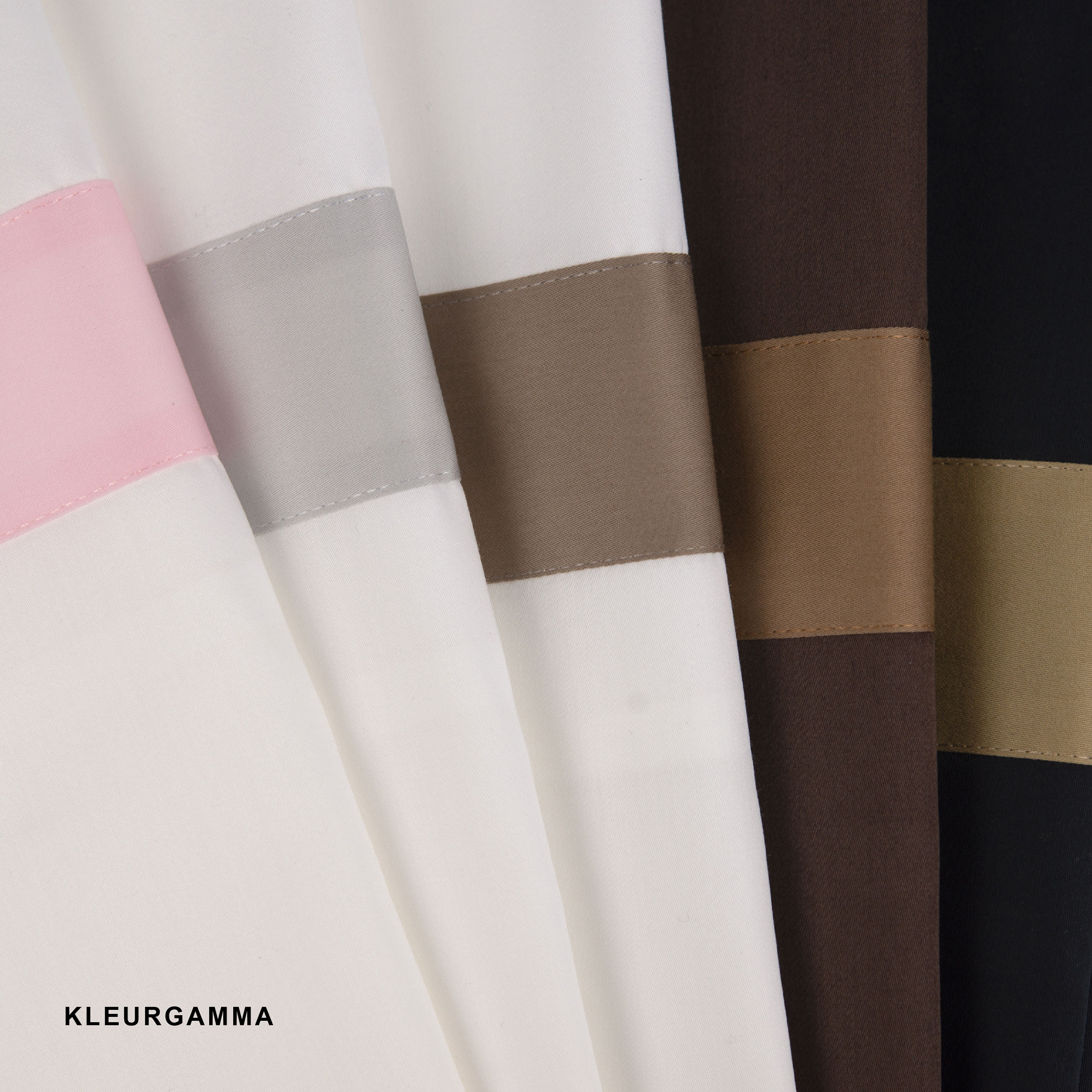 Dommelin Dekbedovertrekset Listra Satijn 300TC Wit - Nootmuskaat