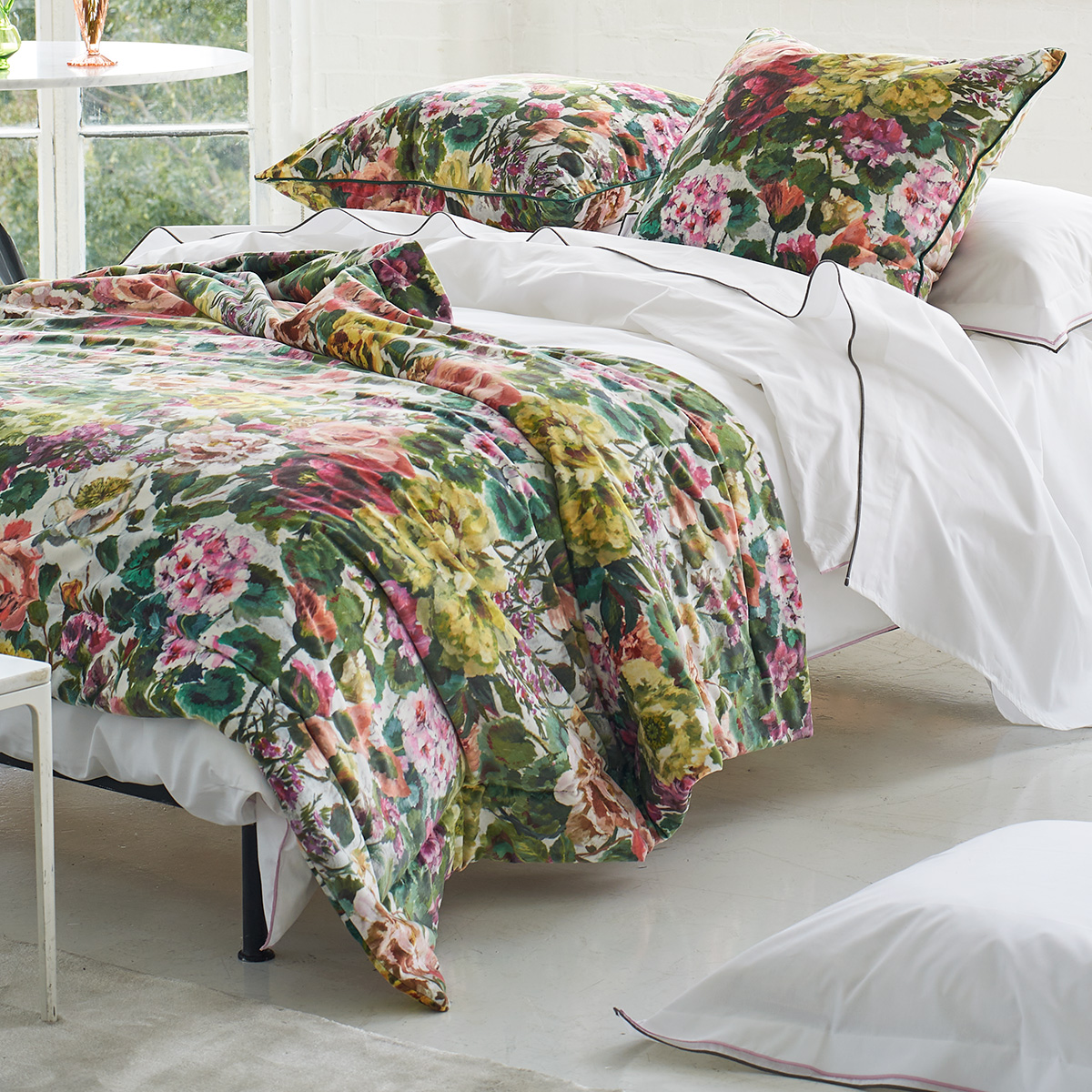 Designers Guild Sprei Grandiflora Velours 135 x 220 cm