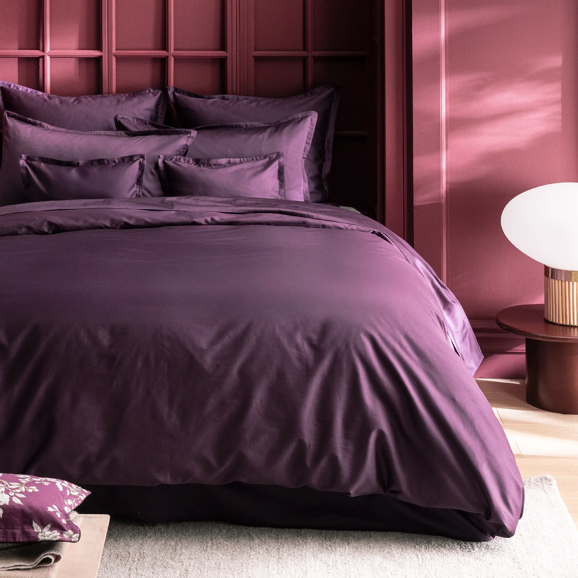 Alexandre Turpault Dekbedovertrek Teophile Organic Satijn 300TC Hellebore