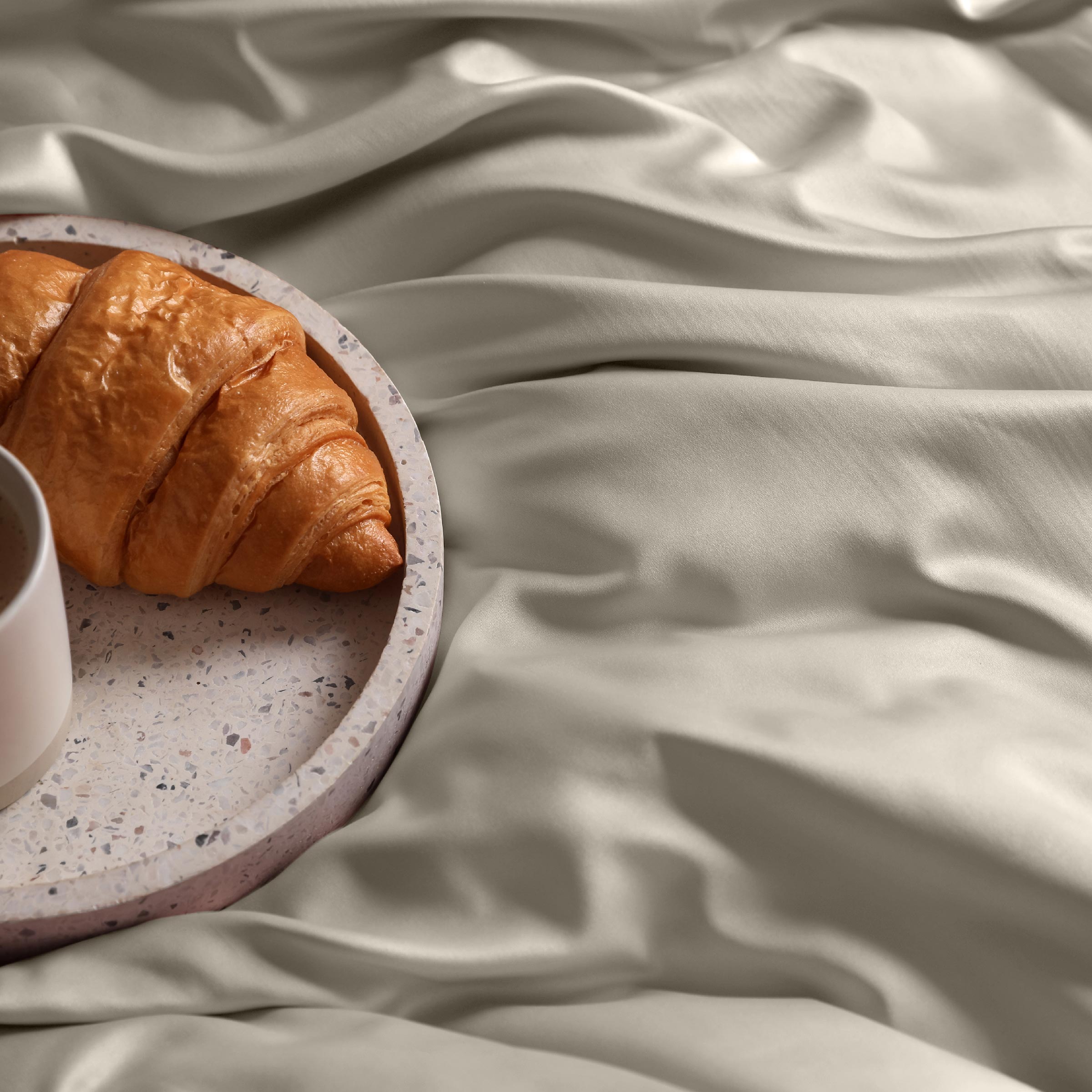 Dommelin Dekbedovertrek Set Satijn 300TC Kaki