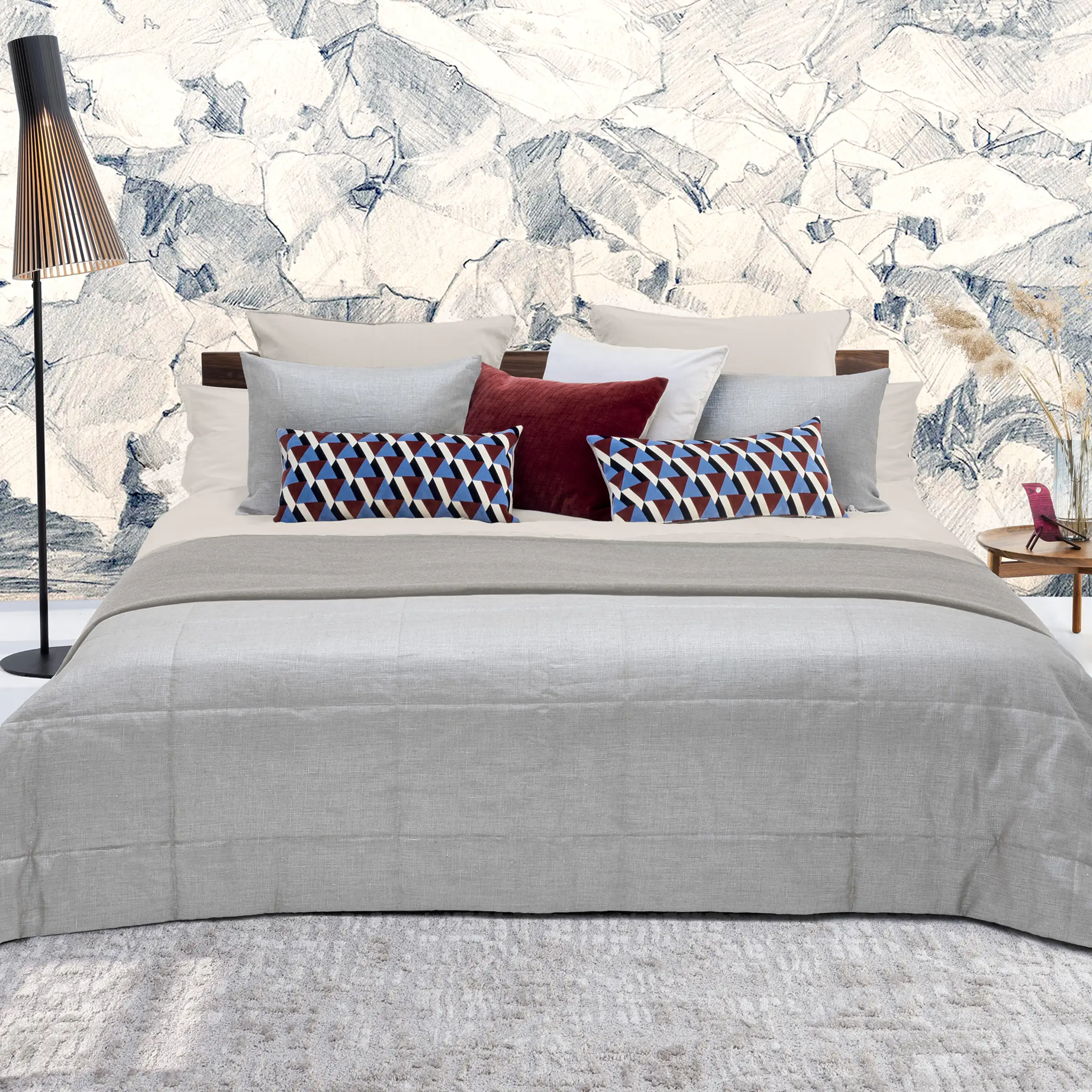 Mrs.Me Dekbedovertrekset Stilo Stonewashed Satijn 300TC Stone