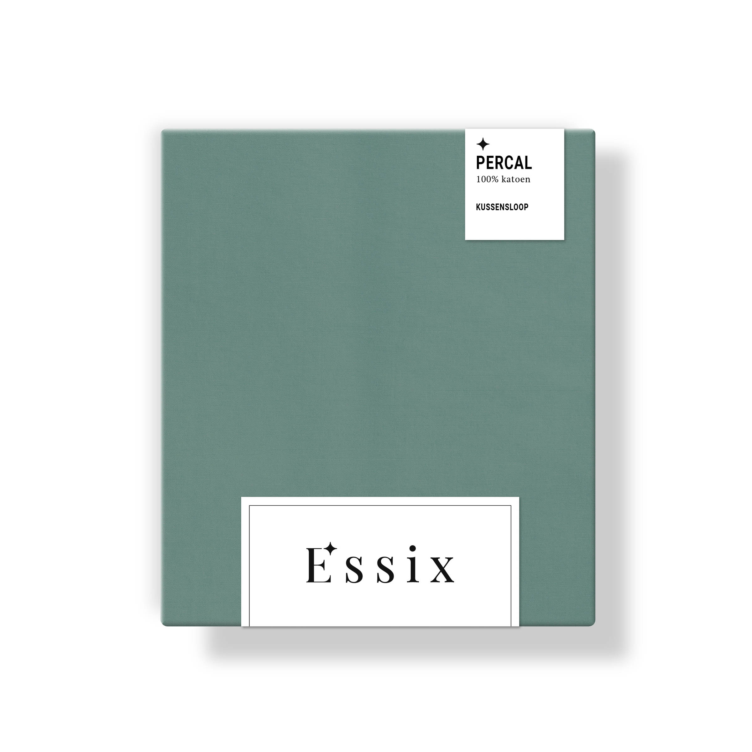 Essix Kussensloop Premiere Percal 200TC Agave