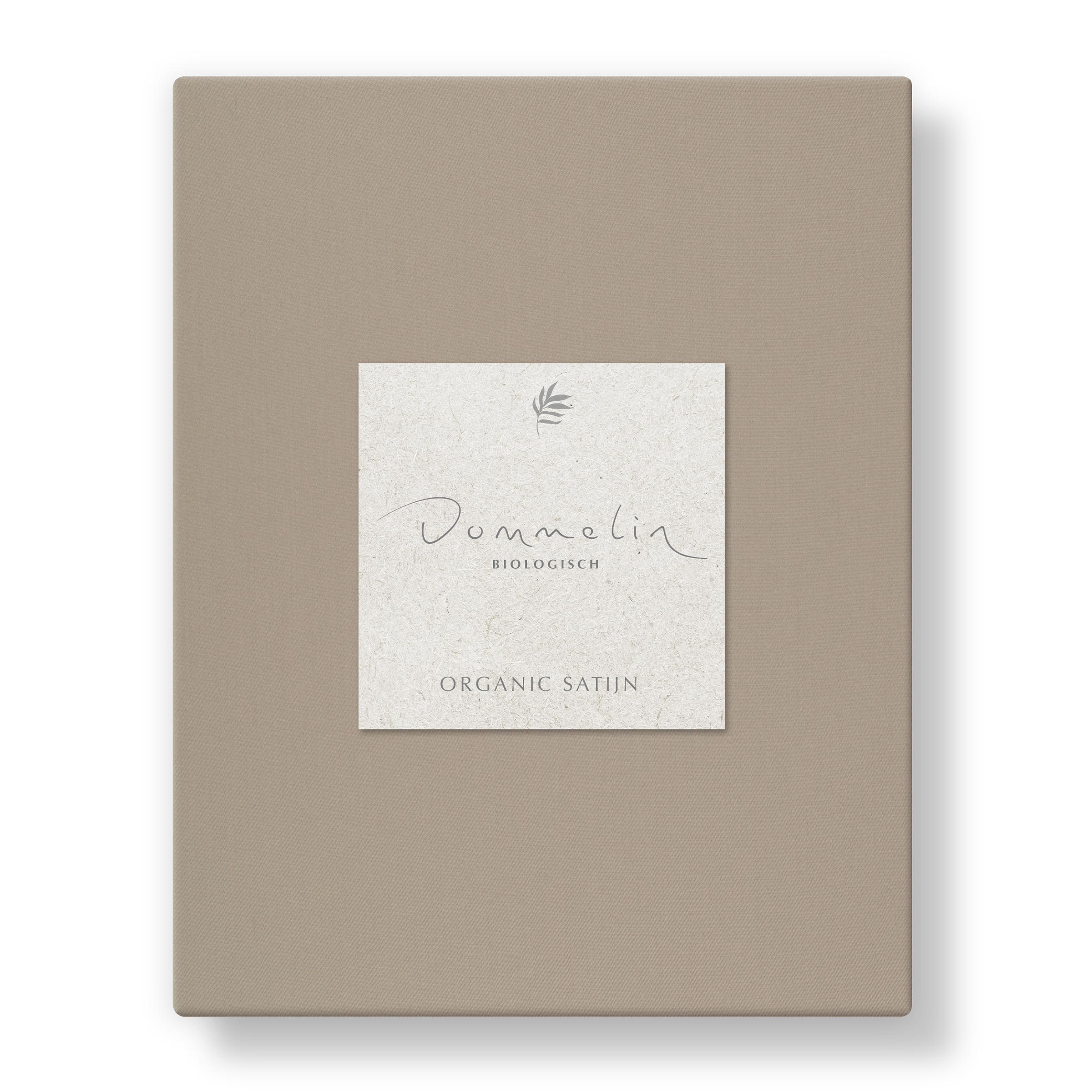 Dommelin Topper Hoeslaken Organic Satijn 300TC Hazelnoot