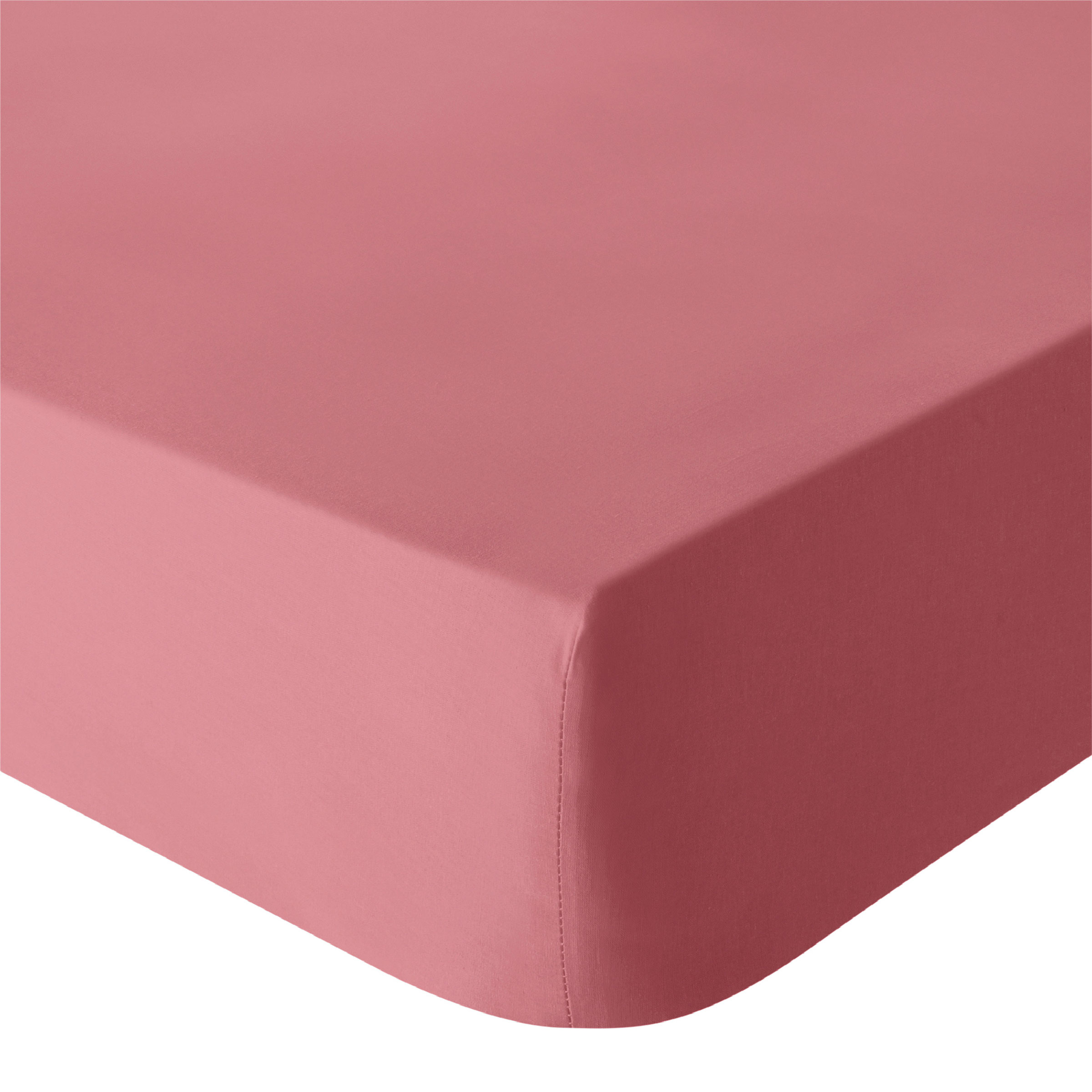 Essix Hoeslaken Tout Doux Katoen 145TC Rose Indien