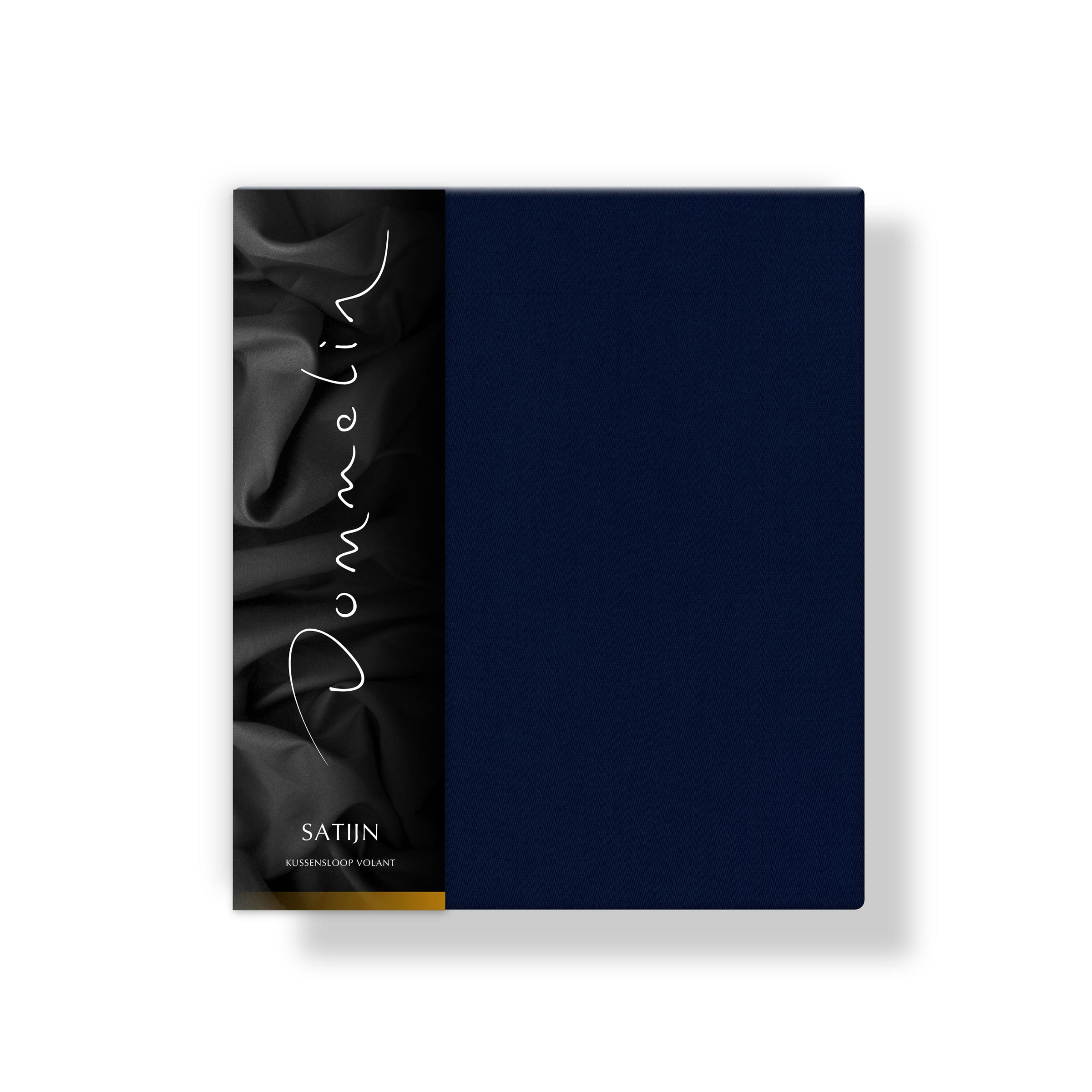 Dommelin Kussensloop Volant Satijn 300TC Navy 60 x 70 cm