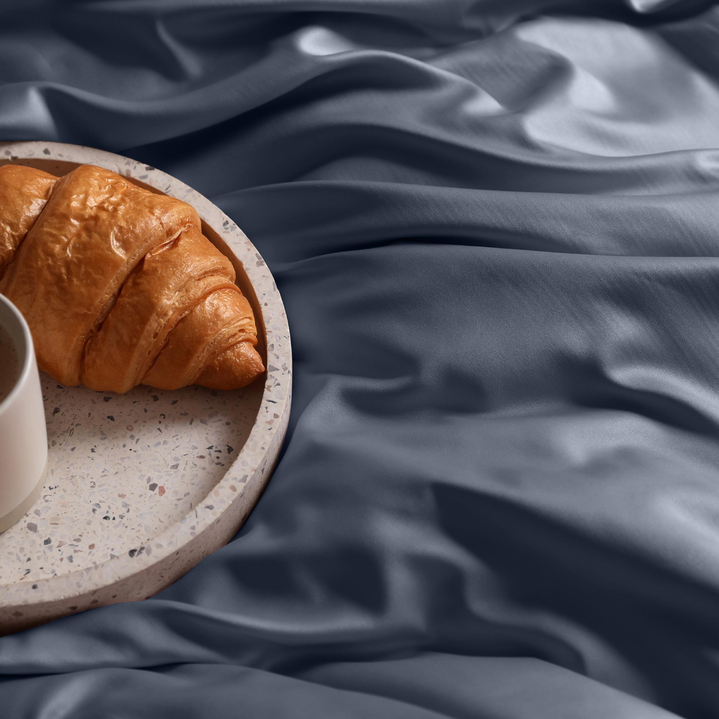 Dommelin Dekbedovertrek Set Satijn 300TC Nachtblauw