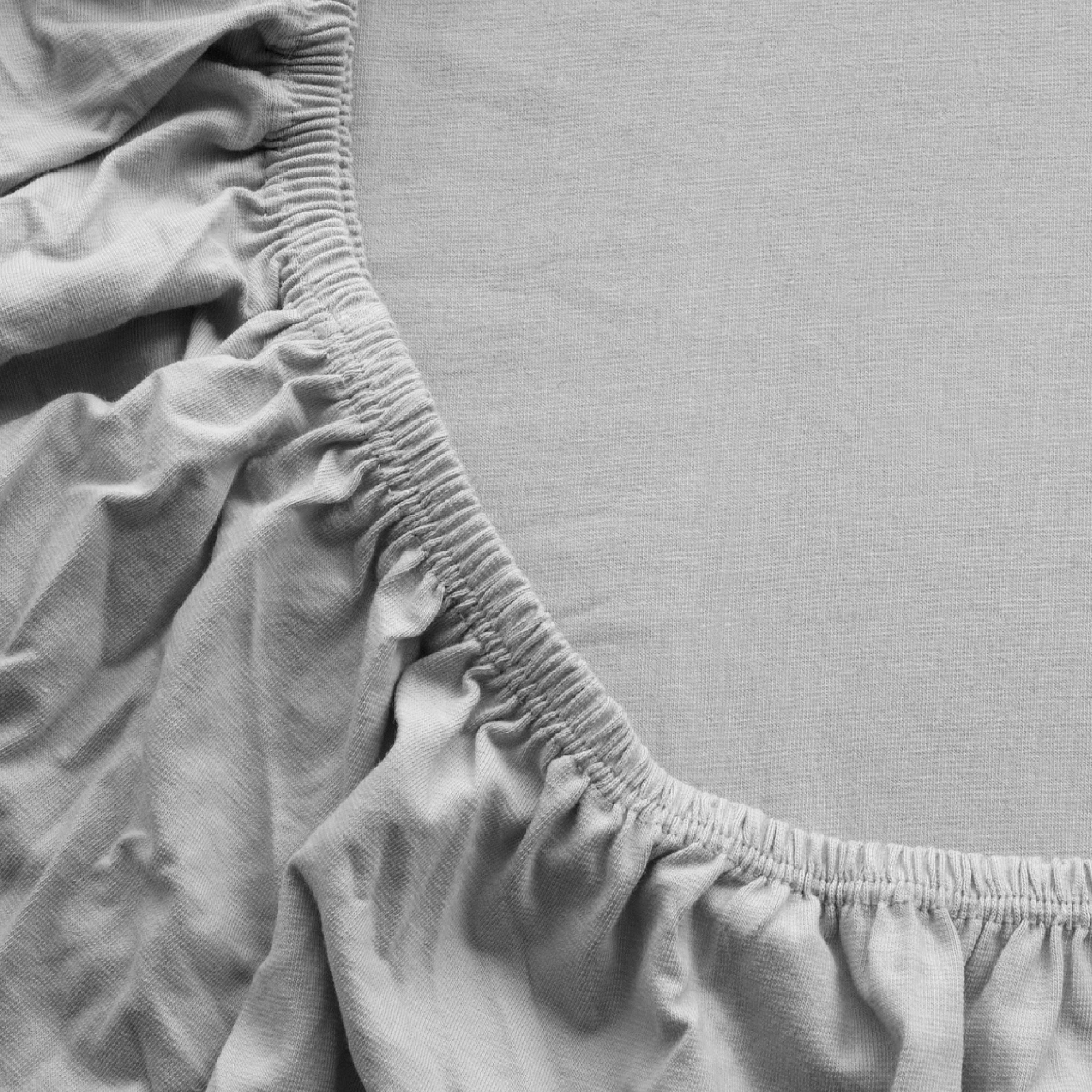 Dommelin Hoeslaken Jersey Deluxe Zilver