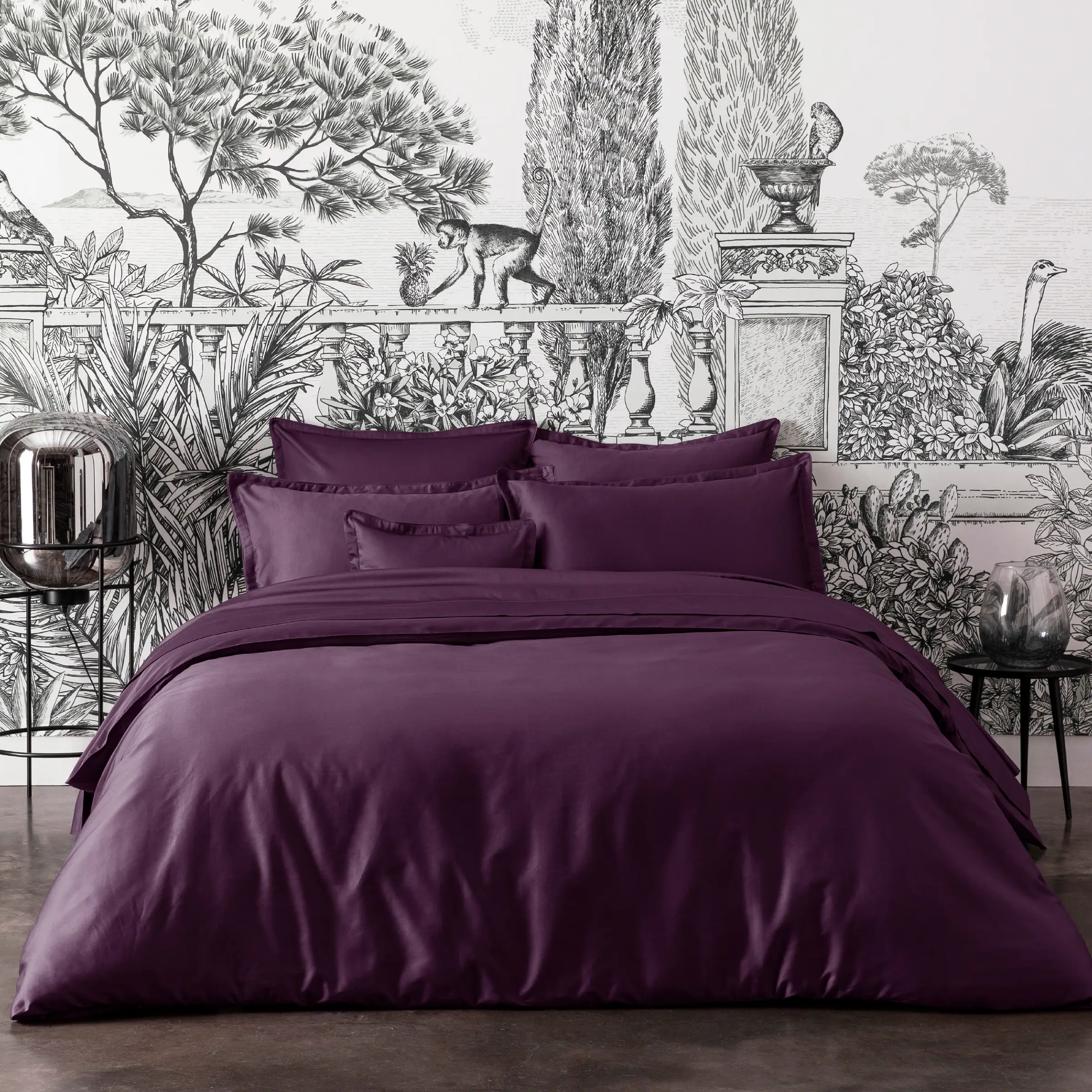 Alexandre Turpault Dekbedovertrek Teophile Organic Satijn 300TC Hellebore