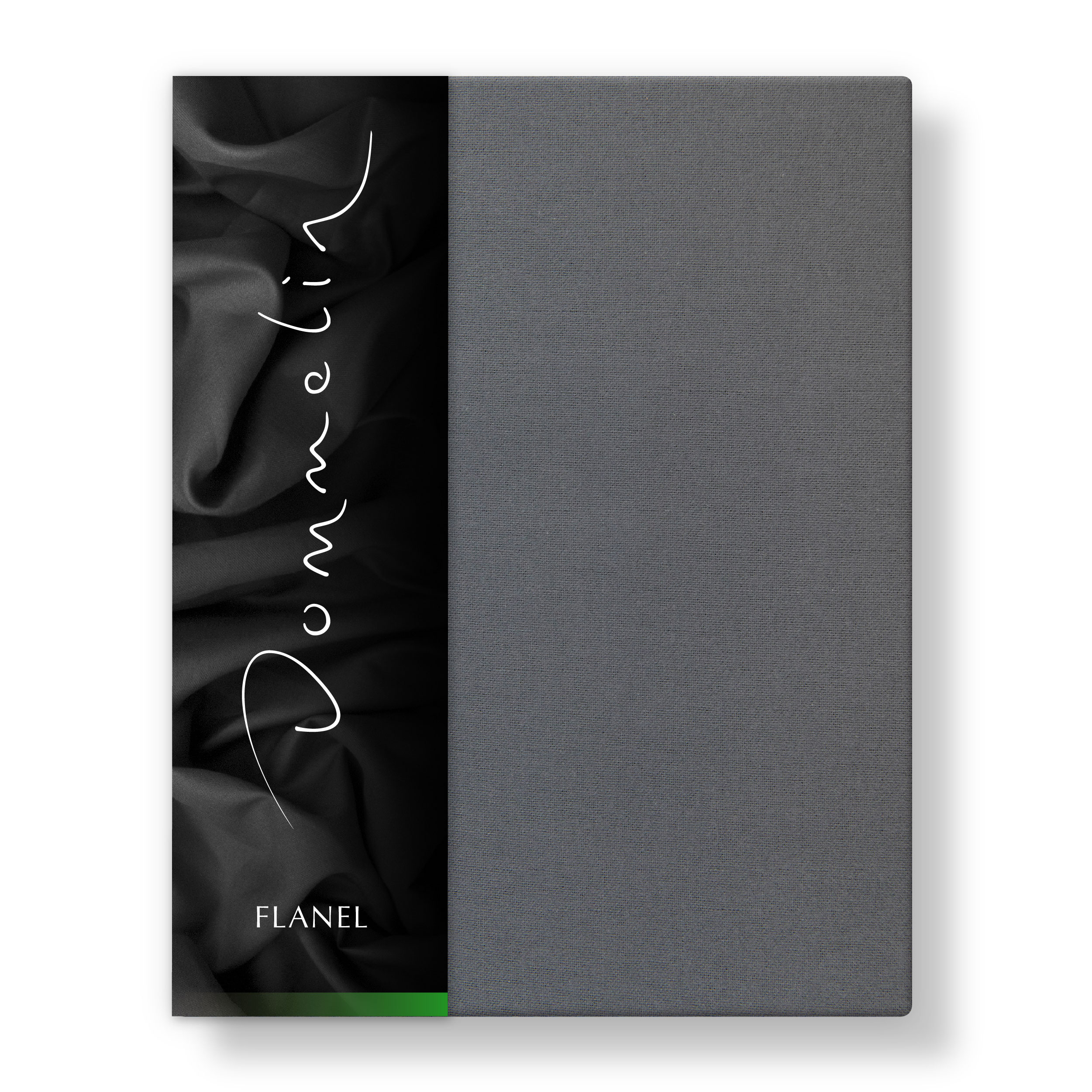 Dommelin Dubbel Split Topper Hoeslaken Flanel Olifantgrijs