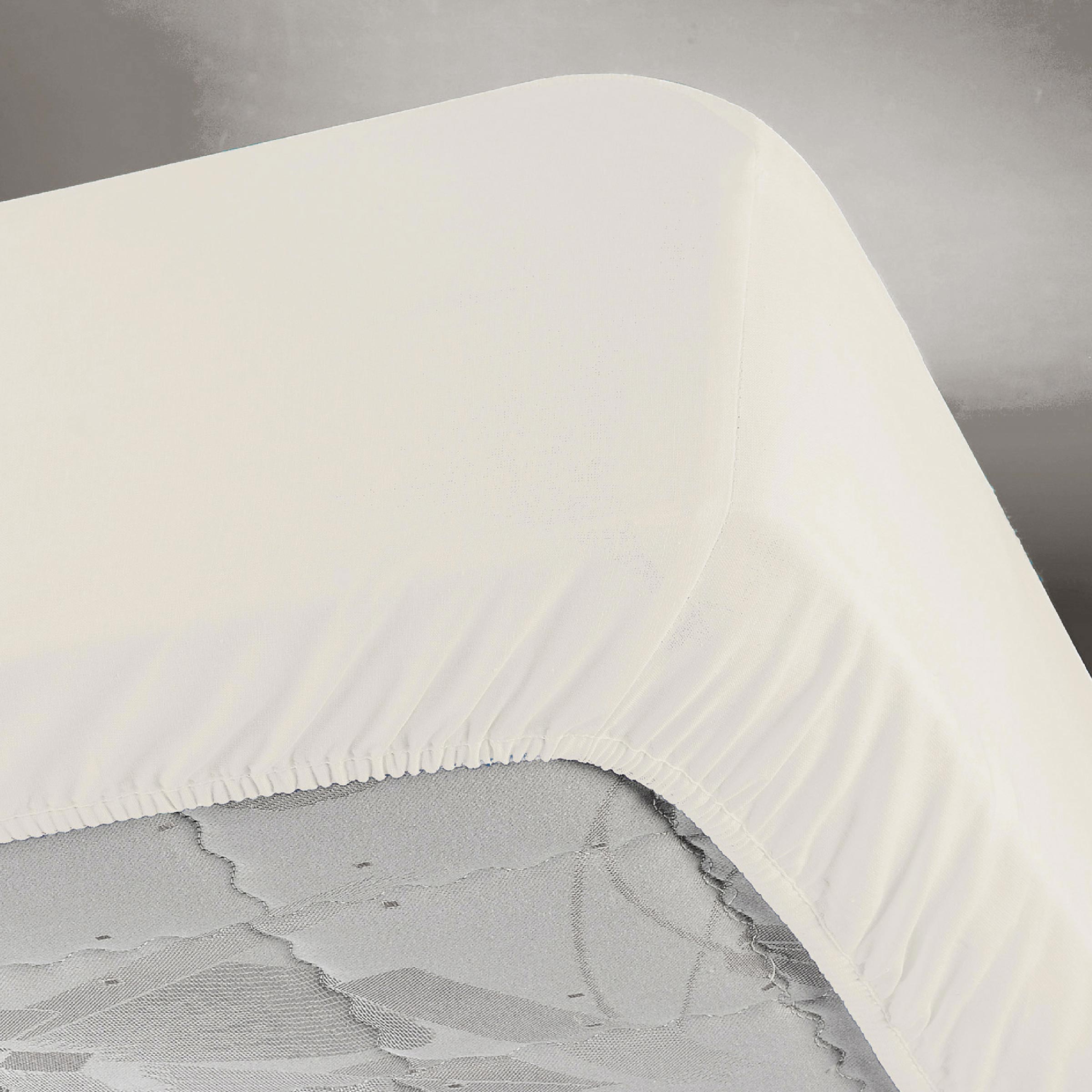 Dommelin Split Hoeslaken Molton Katoen 220 gr/m2 Wit