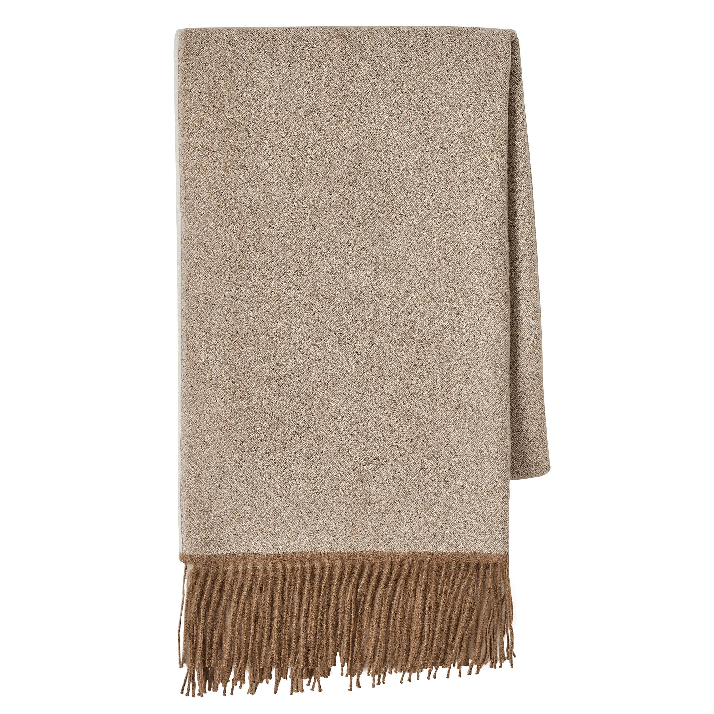 Alexandre Turpault Plaid Nomade Baby Alpaca Noisette 130 x 180 cm