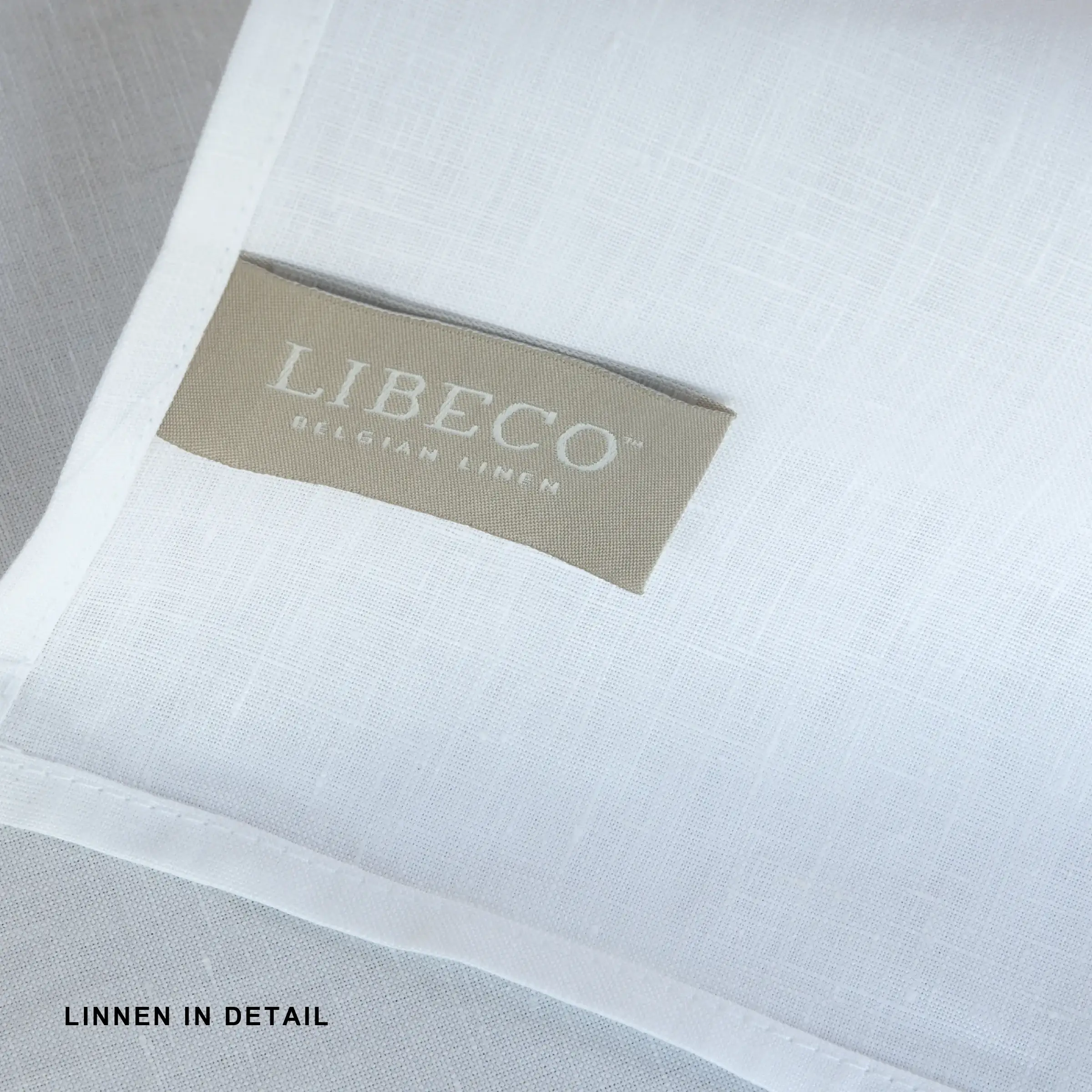 Libeco Hoeslaken California Halflinnen 160 gr/m2 Wit H33