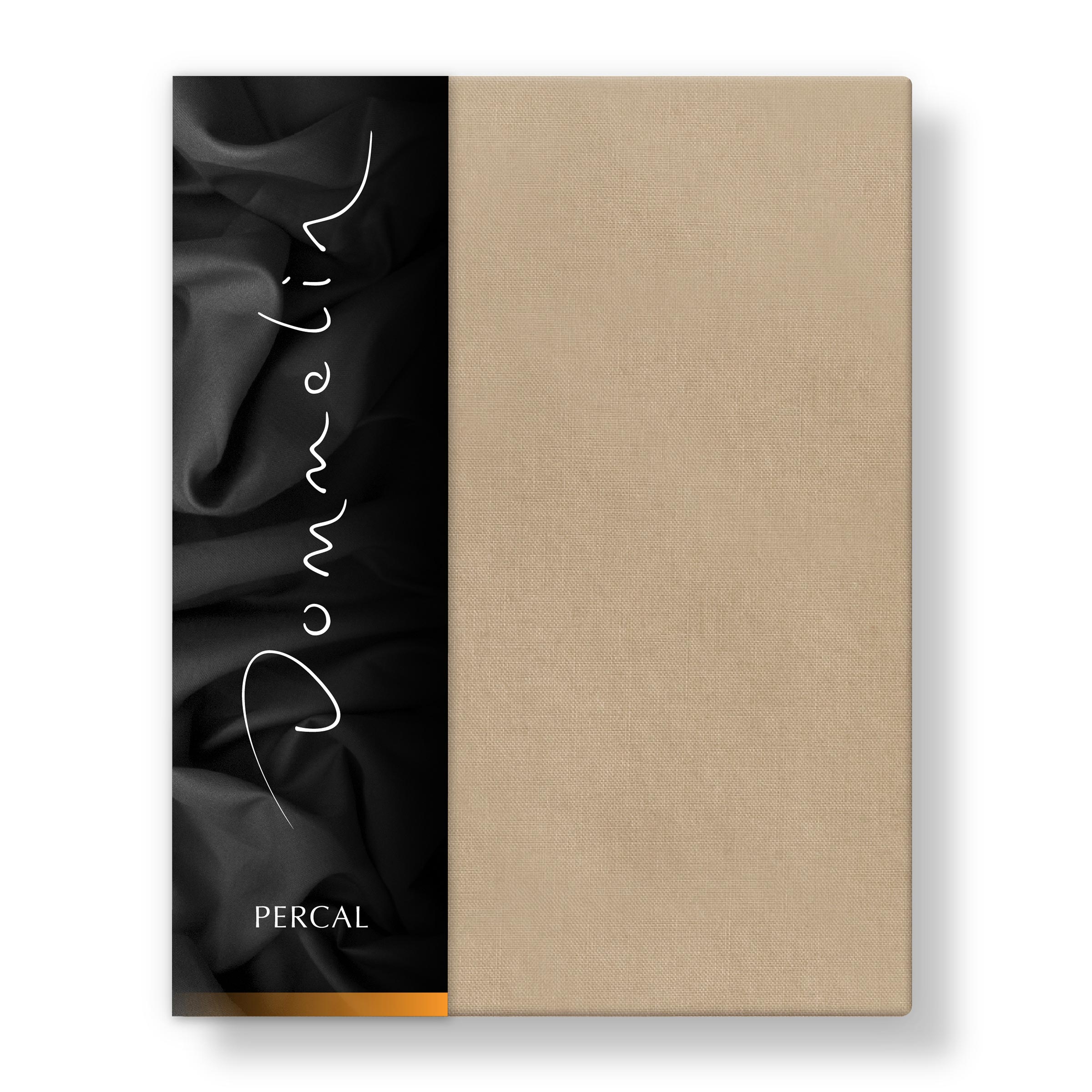 Dommelin Dubbel Split Hoeslaken Percal 200TC Cafe