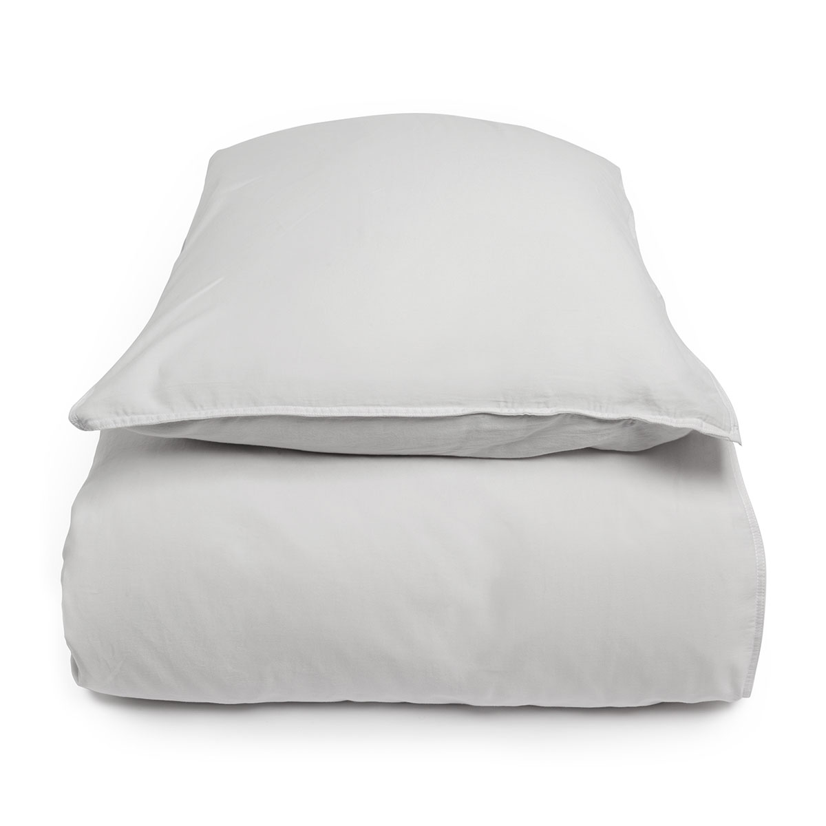 Mrs.Me Dekbedovertrekset Stilo Stonewashed Satijn 300TC Light Grey