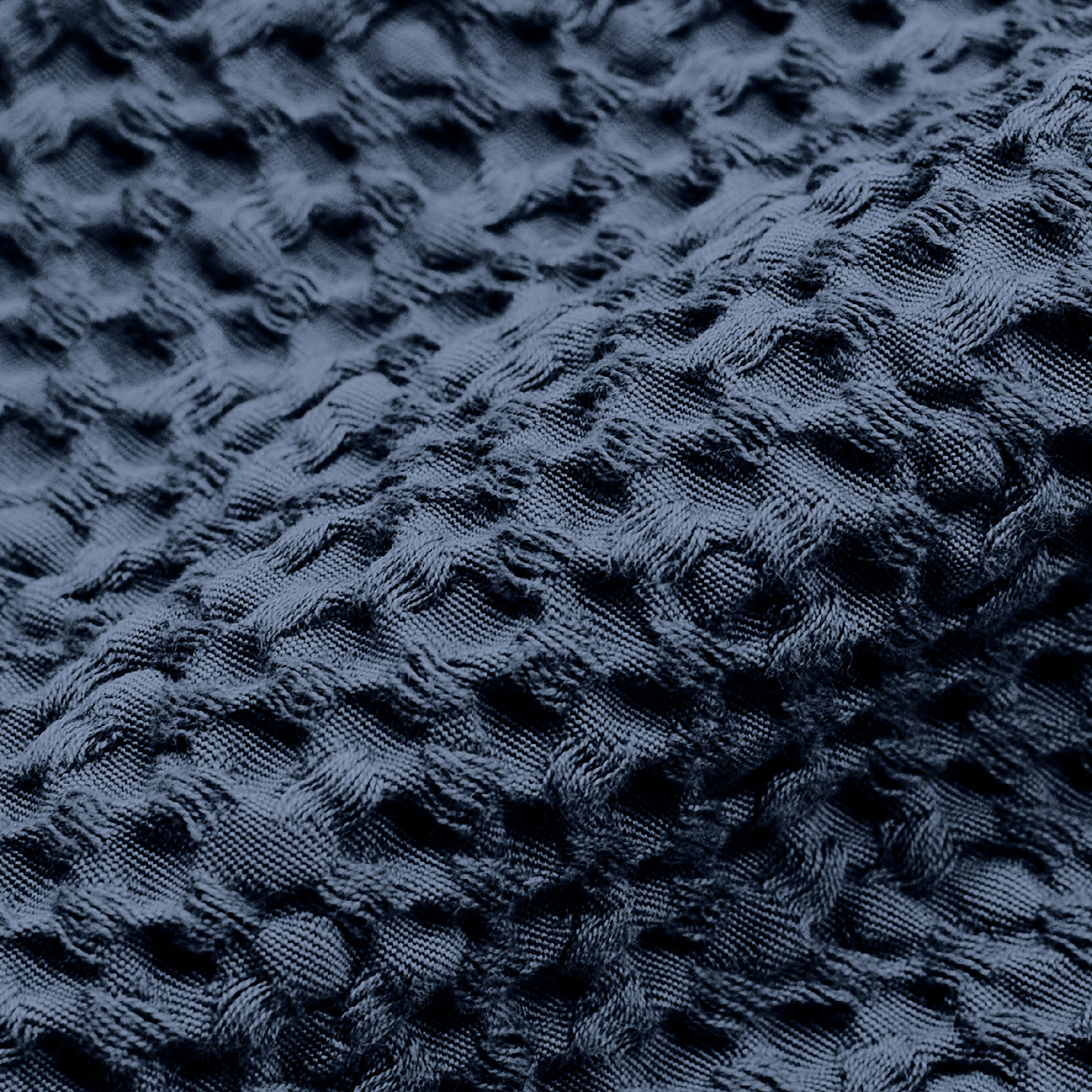 Essix Sprei Songe Stonewashed Katoen Bleu Nuit 240 x 260 cm