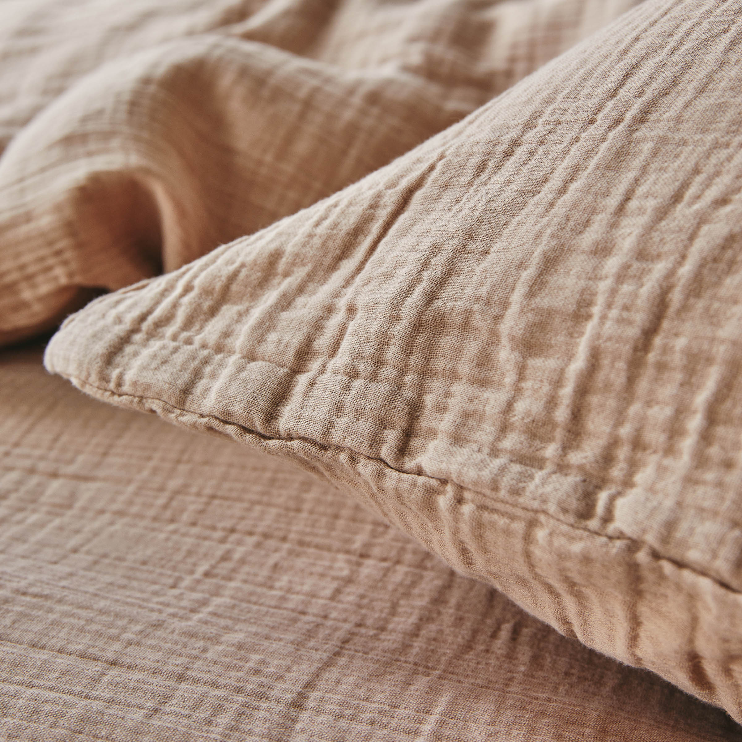 Essix Kussensloop Tendresse Stonewashed Katoengaas 145TC Beige