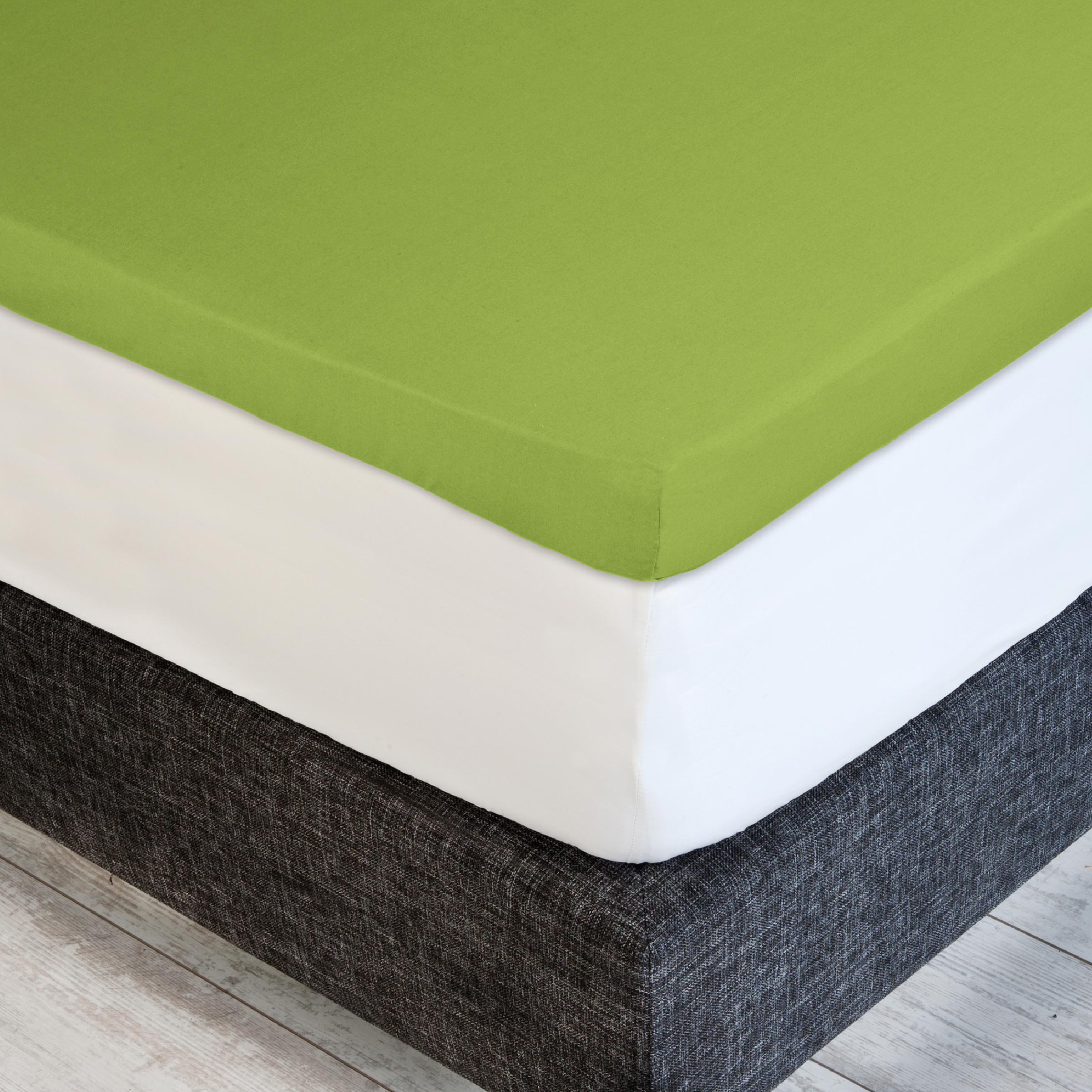 Dommelin Dubbel Split Topper Hoeslaken Satijn 300TC Groen