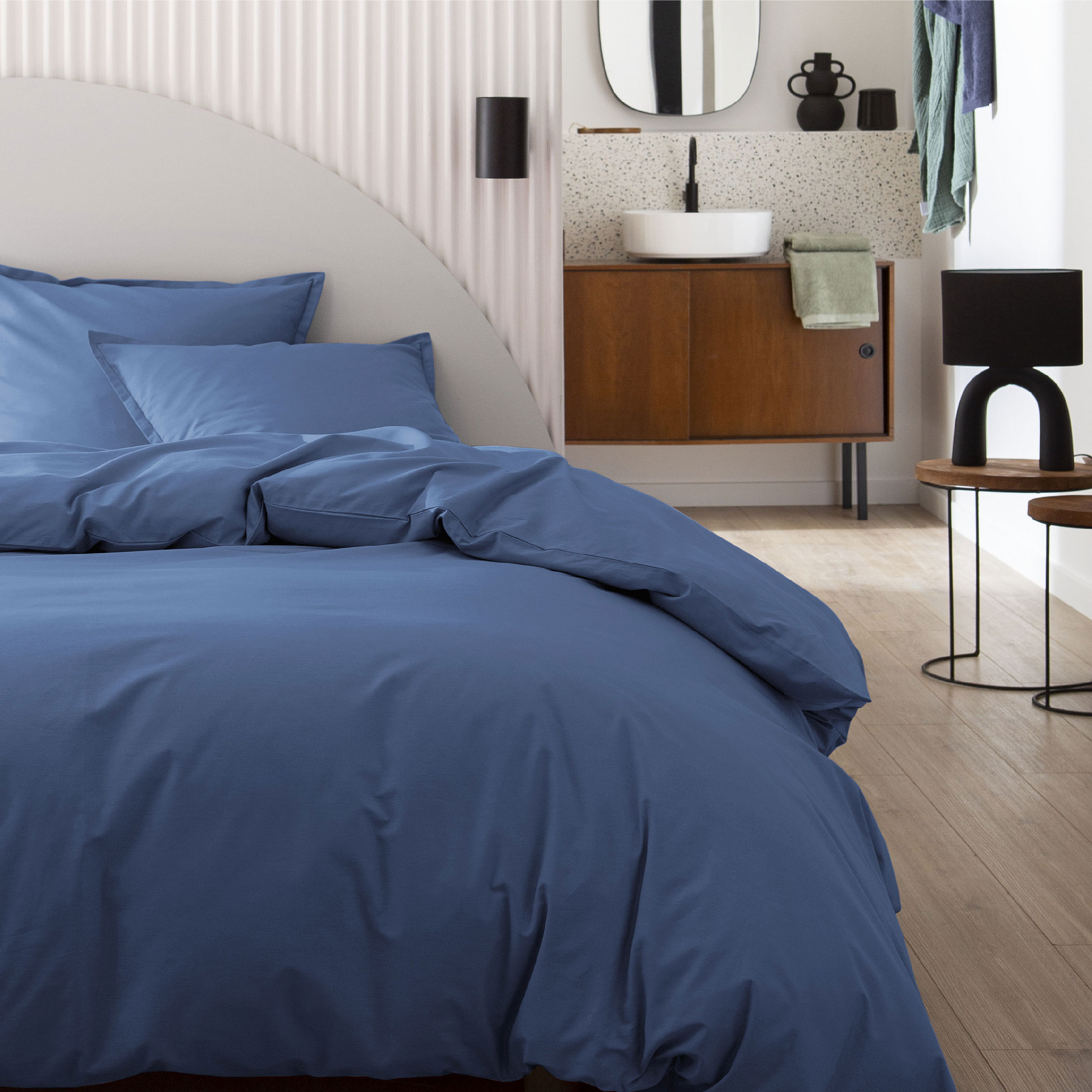 Essix Dekbedovertrek Set Tout Doux Katoen 145TC Denim 