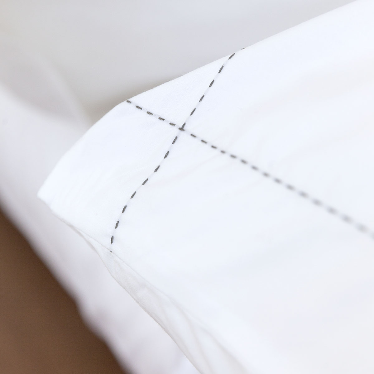 Mrs.Me Kussensloop Apex Percal 400TC Wit 60 x 70 cm