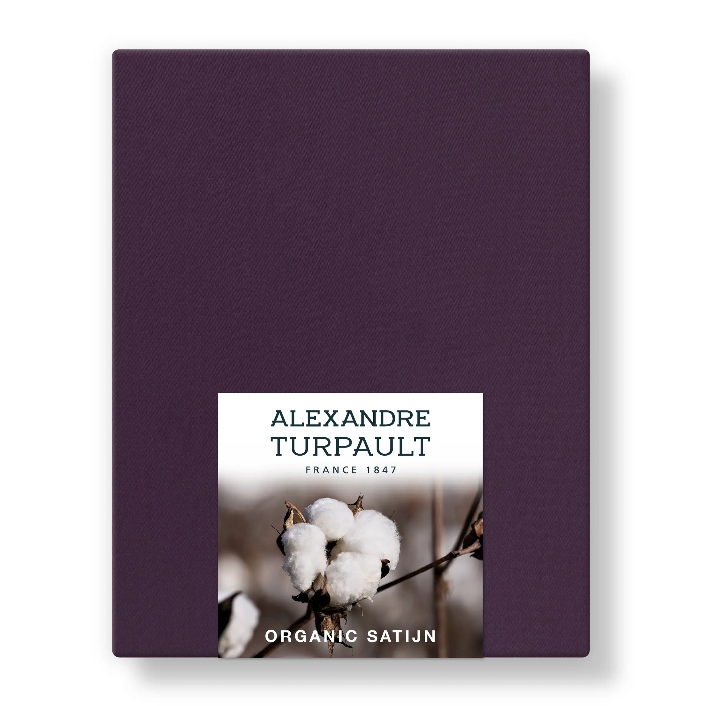Alexandre Turpault Hoeslaken Teophile Organic Satijn 300TC Hellebore