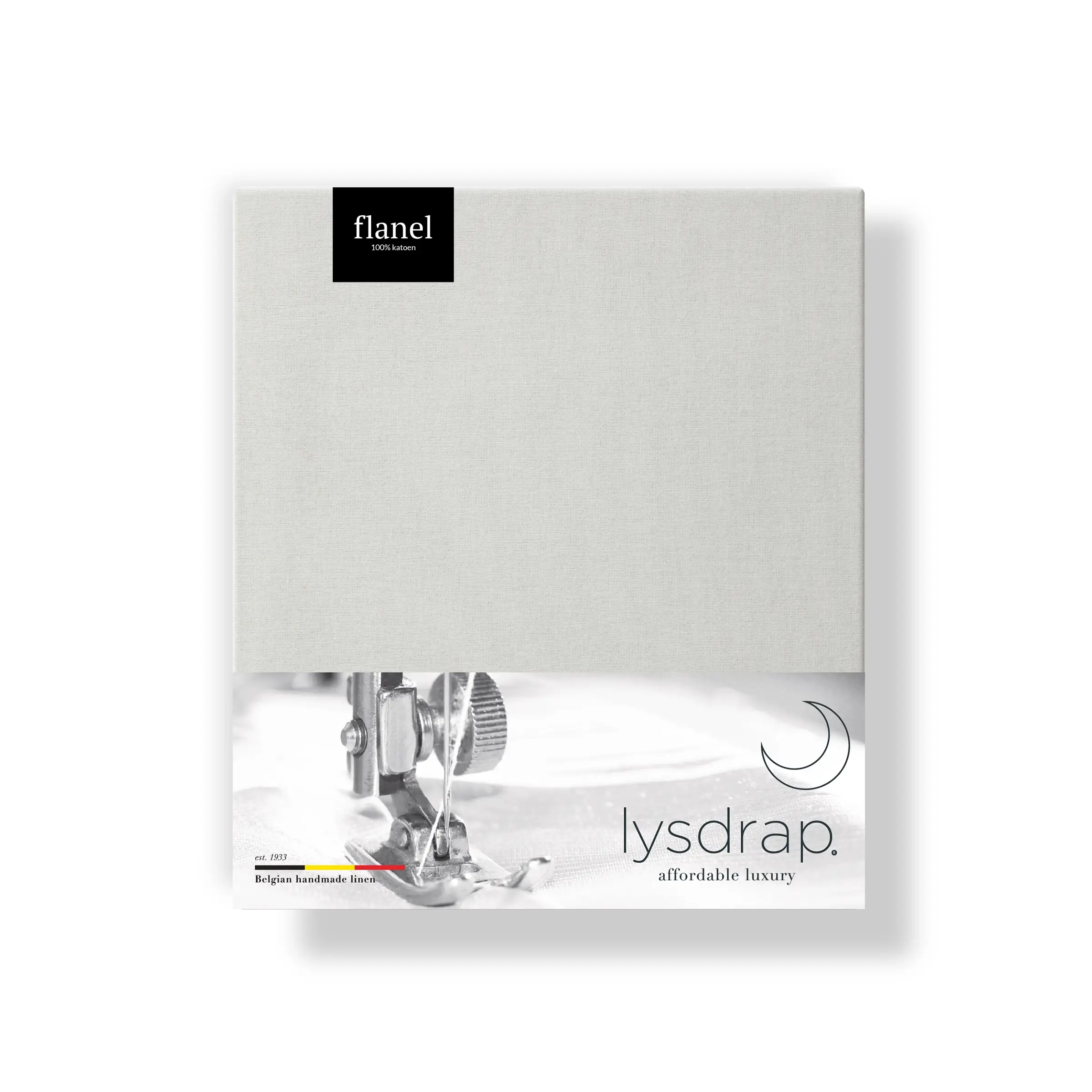 Lysdrap Kussensloop Volant Virgo Flanel 140 gr/m2 Ash