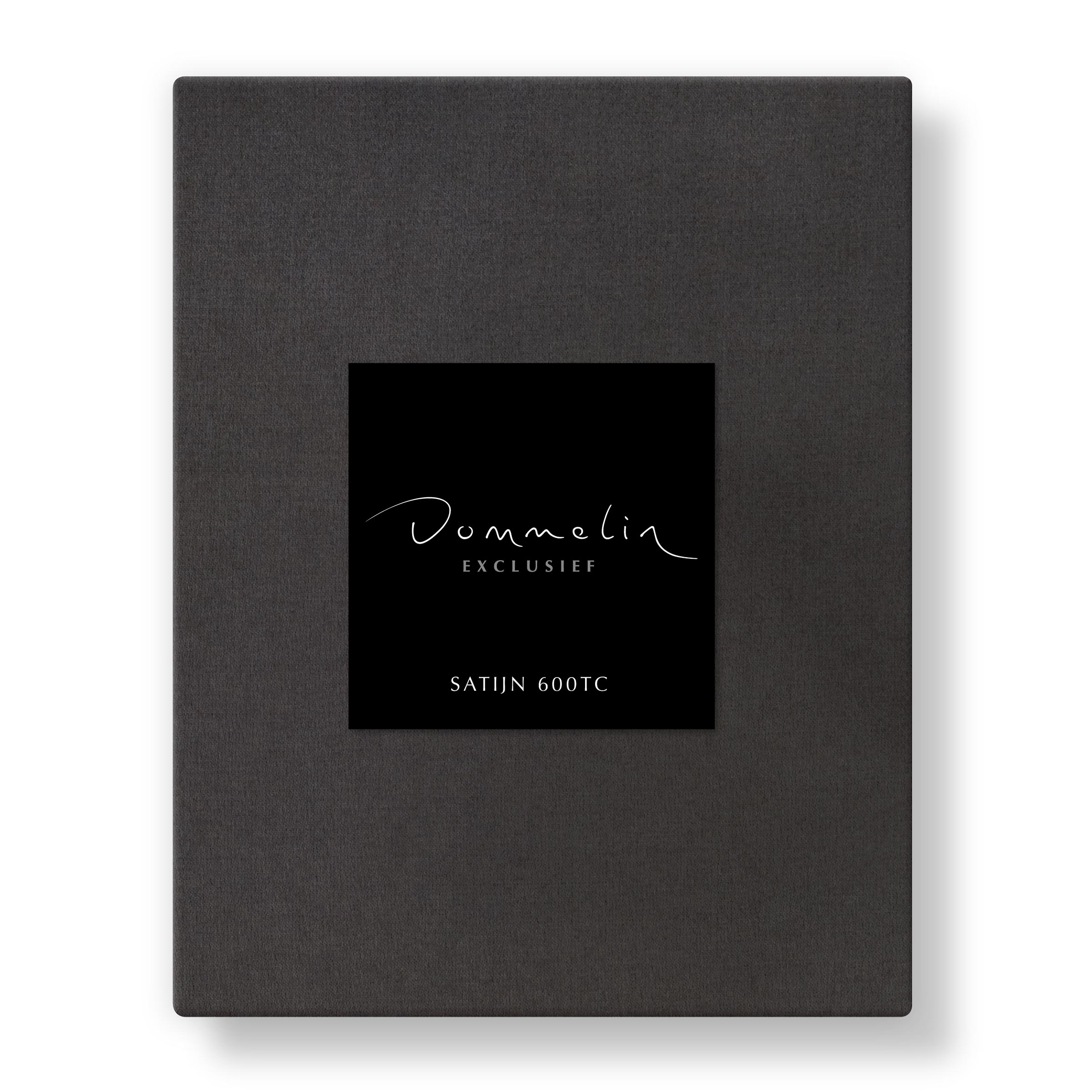 Dommelin Hoeslaken Satijn 600TC Basalt