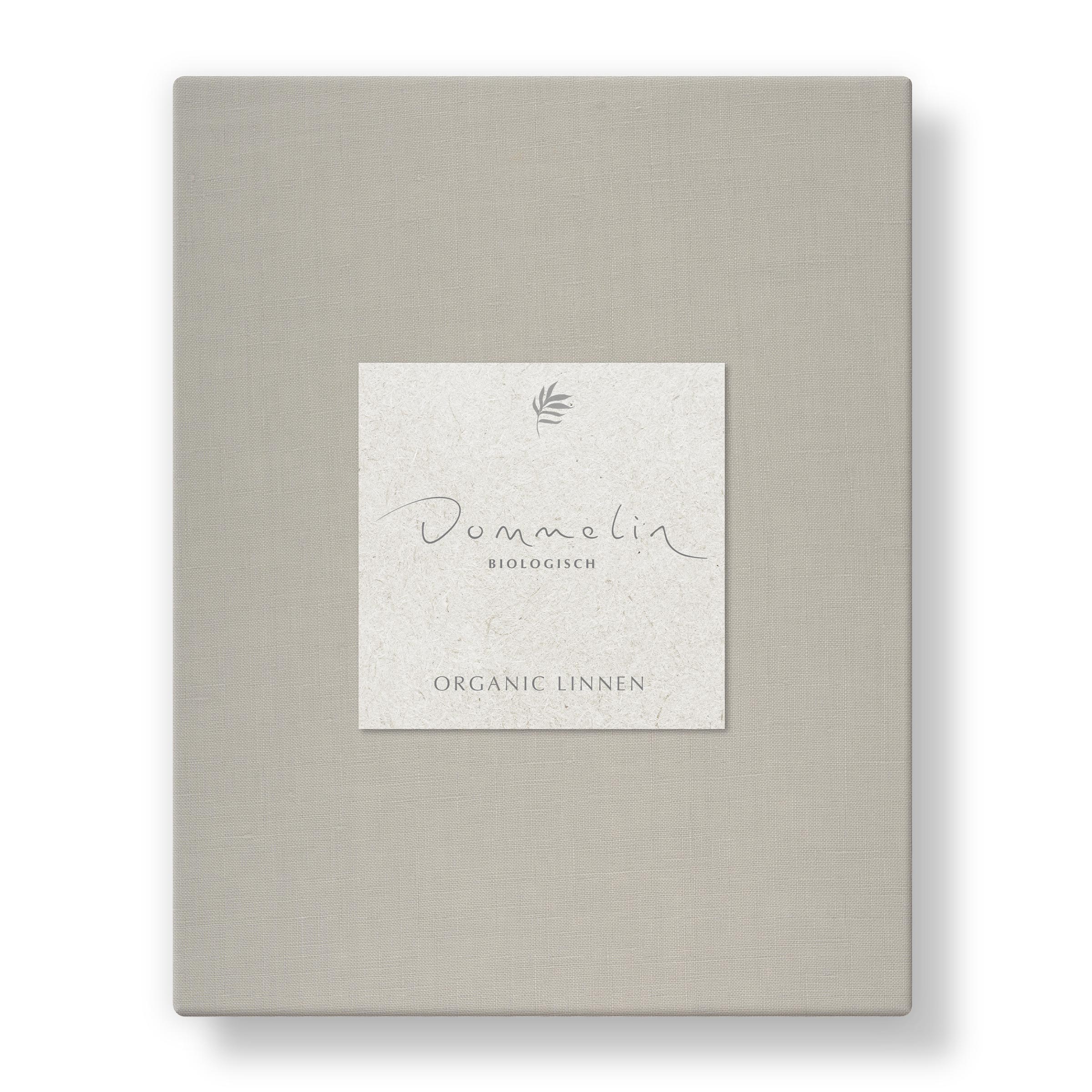 Dommelin Dubbel Split Hoeslaken Hoge Hoek Organic Linnen Platinum    