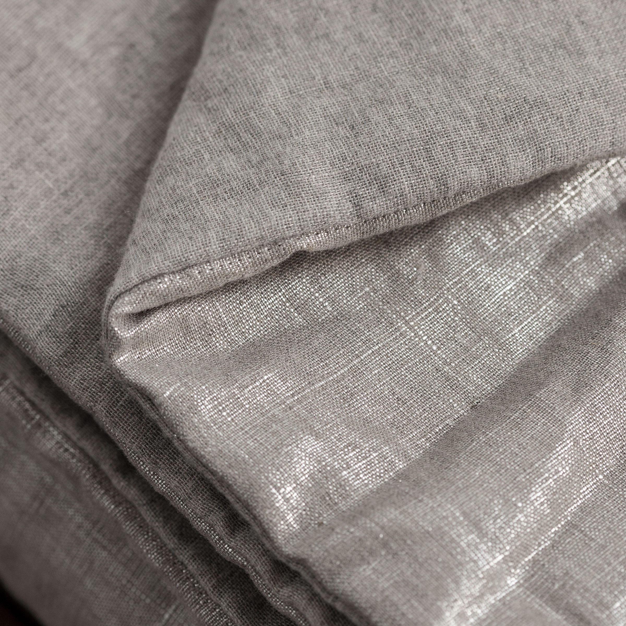 Mrs.Me Bedeind Sprei Silver Pad Linnen Silver 140 x 300 cm