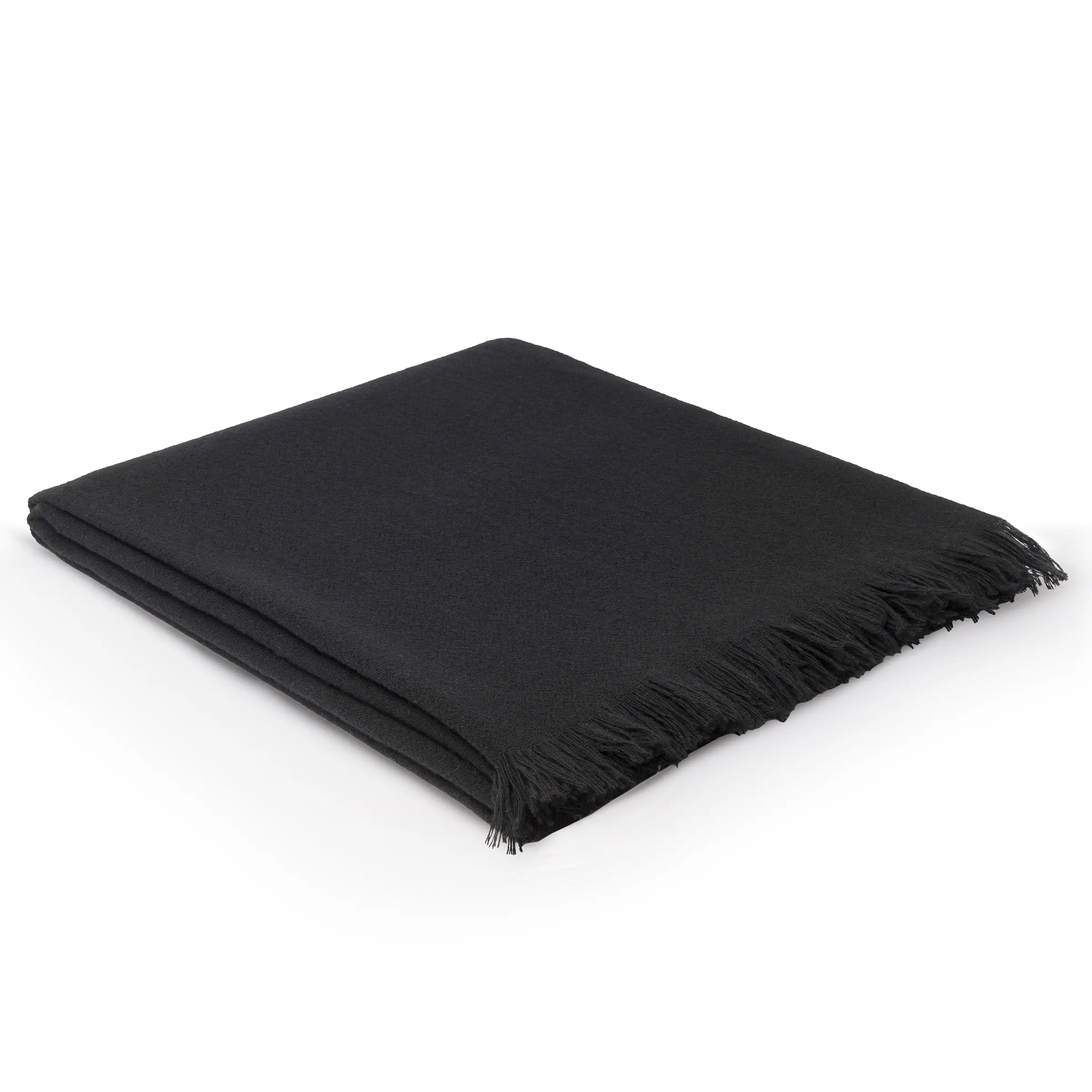 Mrs.Me Plaid Fly Stonewashed Lamswol Black 150 x 200 cm