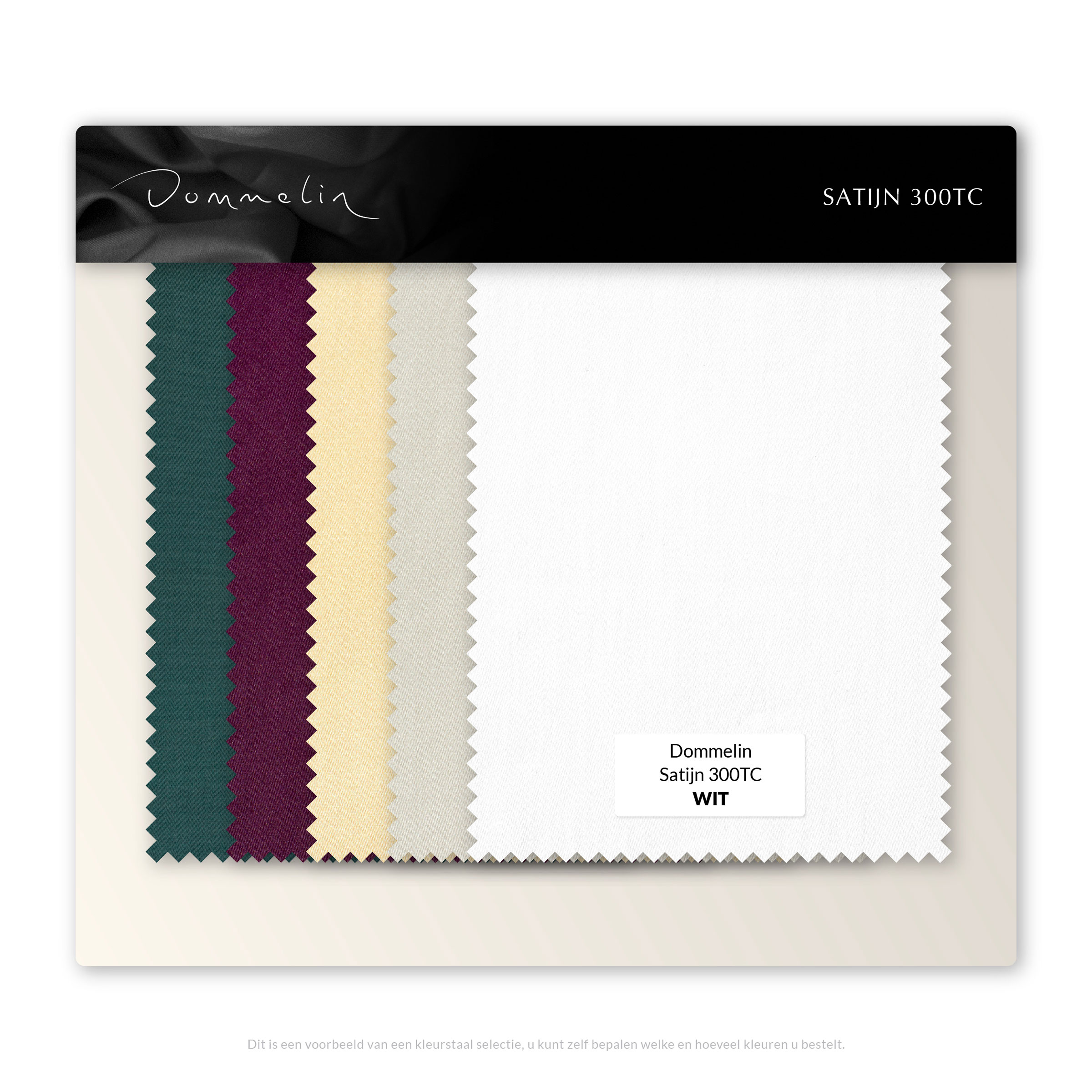 Dommelin Kleurstalen Satijn 300TC