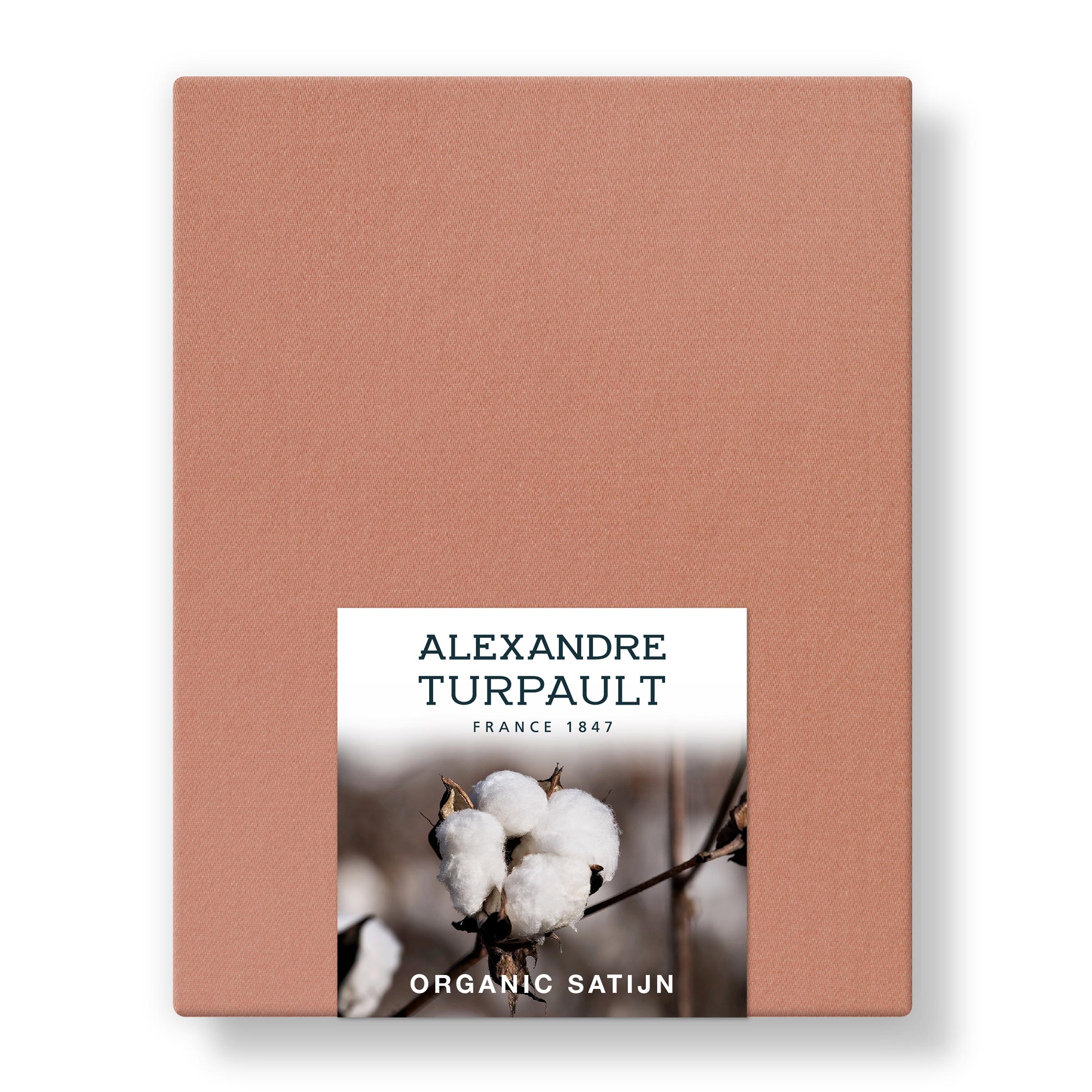 Alexandre Turpault Laken Teophile Organic Satijn 300TC Terracotta