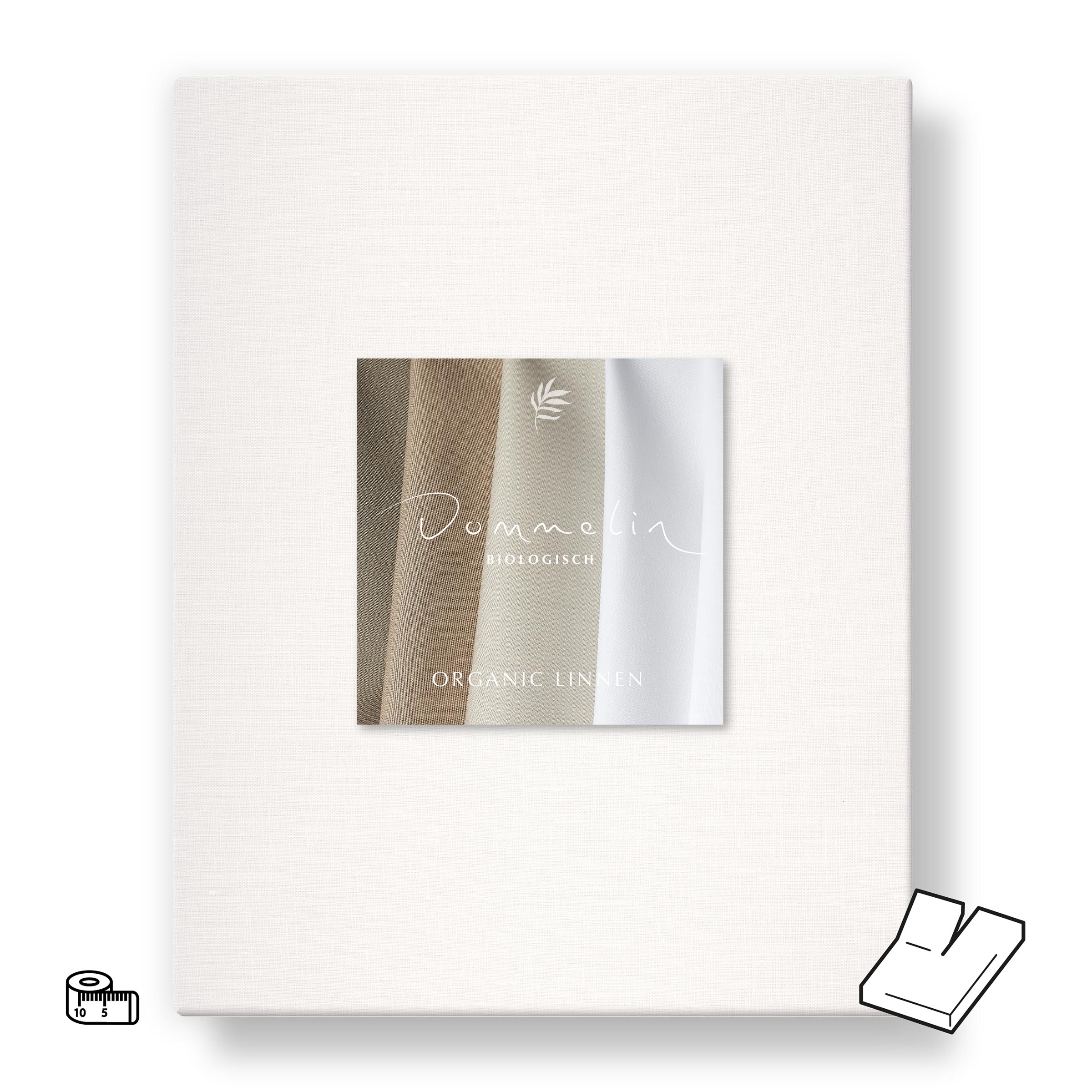 Dommelin Split Hoeslaken op Maat Organic Linnen 140TC